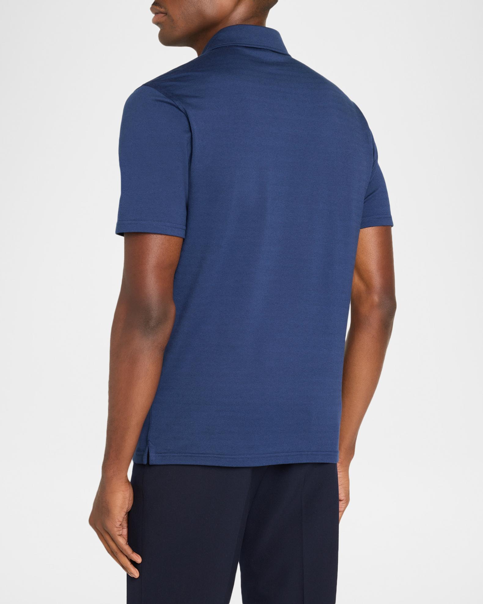 Peter Millar Men's Crown Micro-Chevron Cotton-Stretch Polo Shirt ...