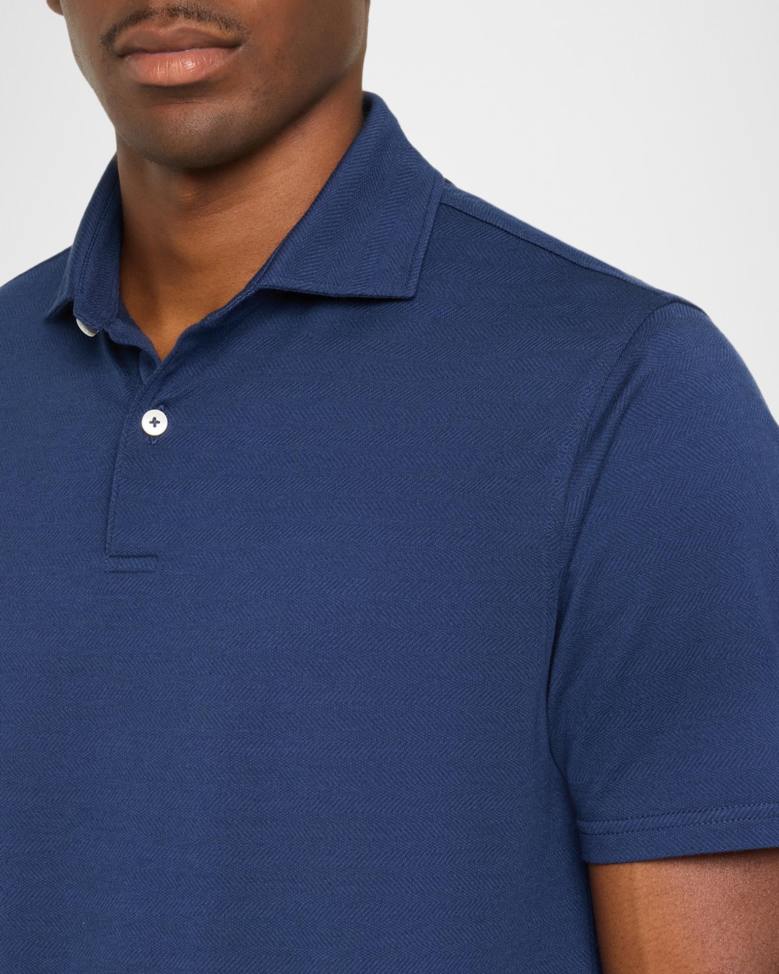 Peter Millar Men's Crown Micro-Chevron Cotton-Stretch Polo Shirt ...