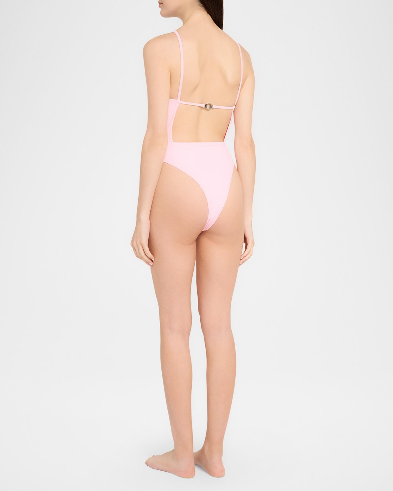 Jacquemus The Sole Open-Back One-Piece Swimsuit | Neiman Marcus