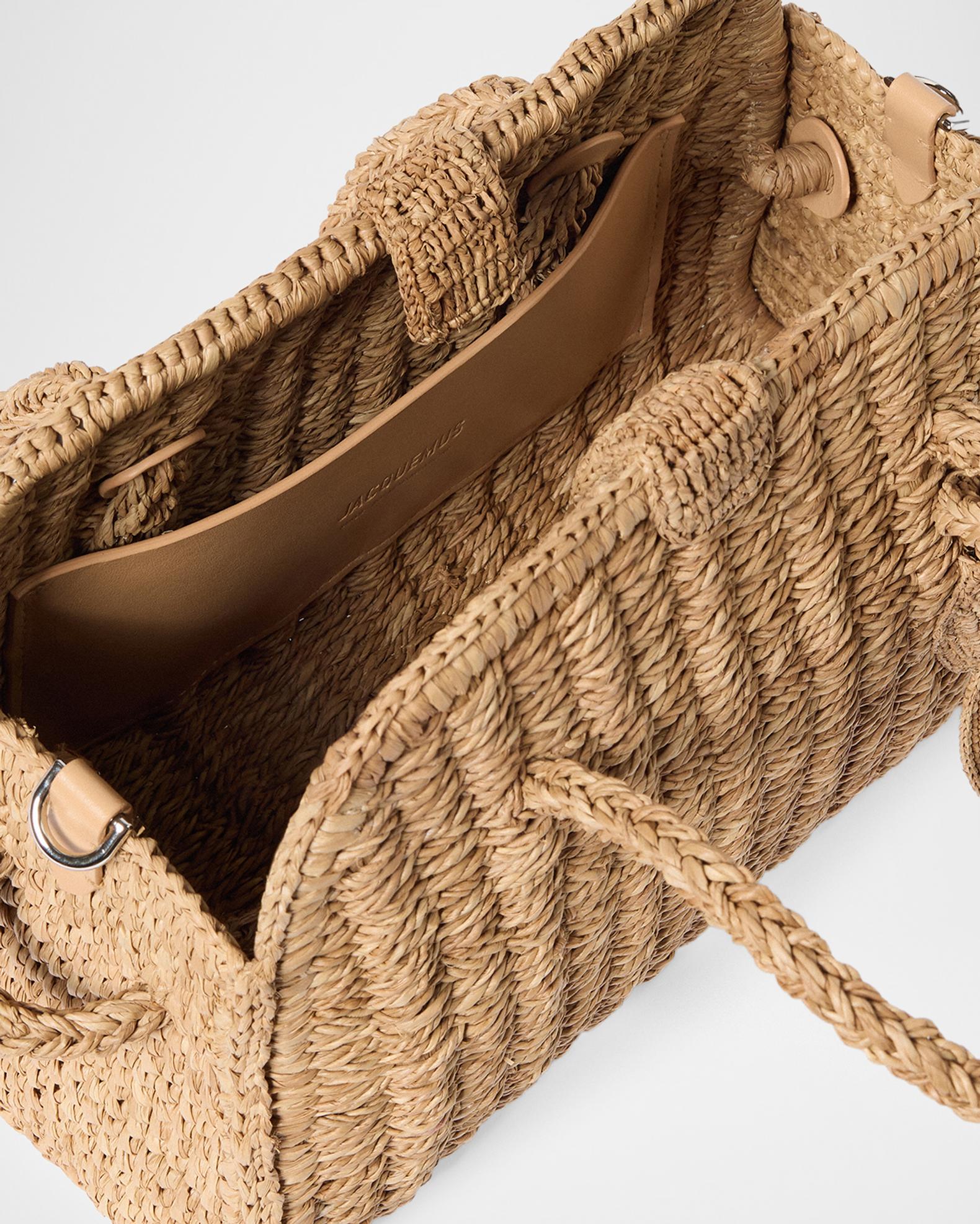 Turismo Small Raffia Top-Handle Bag | Neiman Marcus