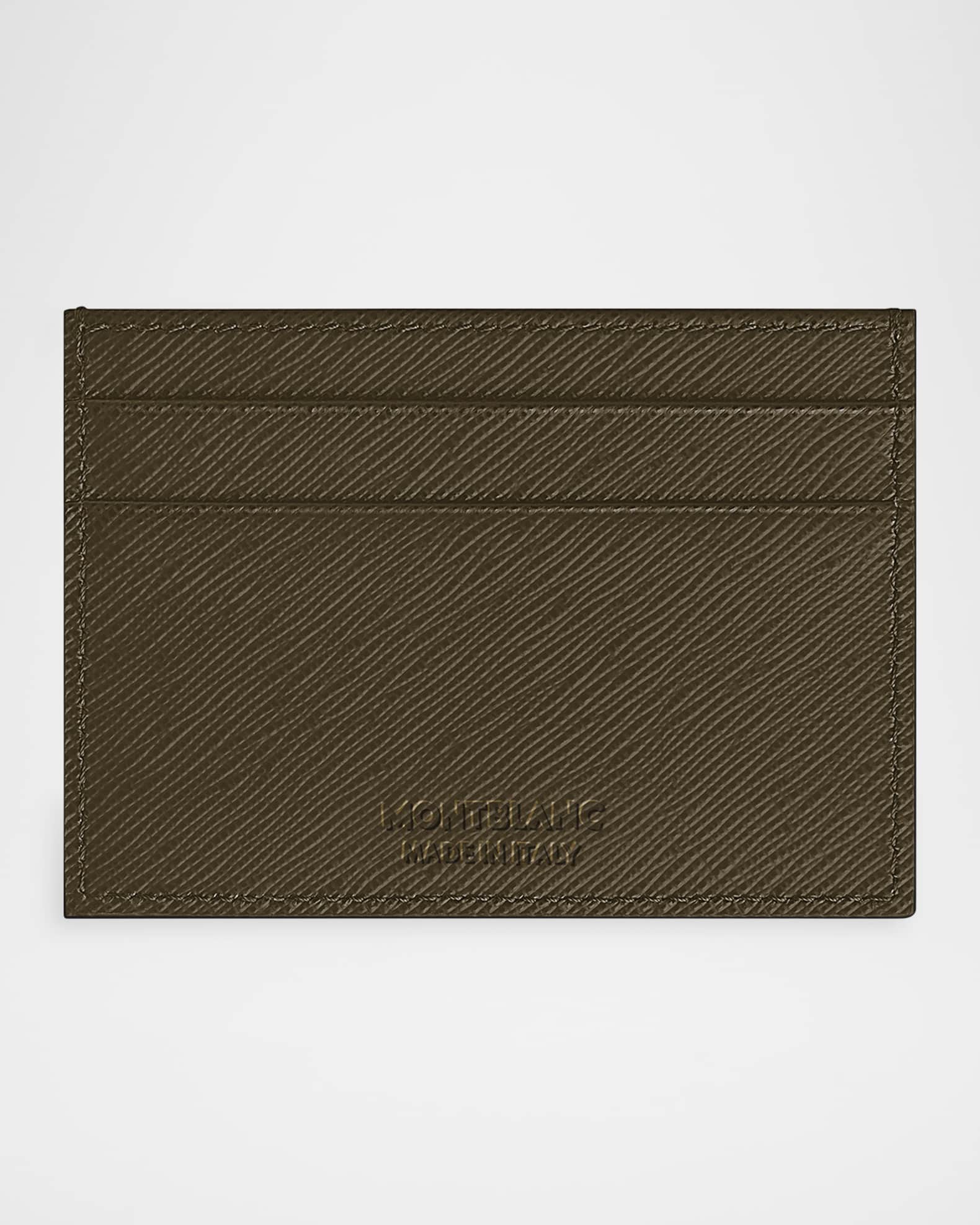 Montblanc Men's Sartorial Leather Card Holder | Neiman Marcus