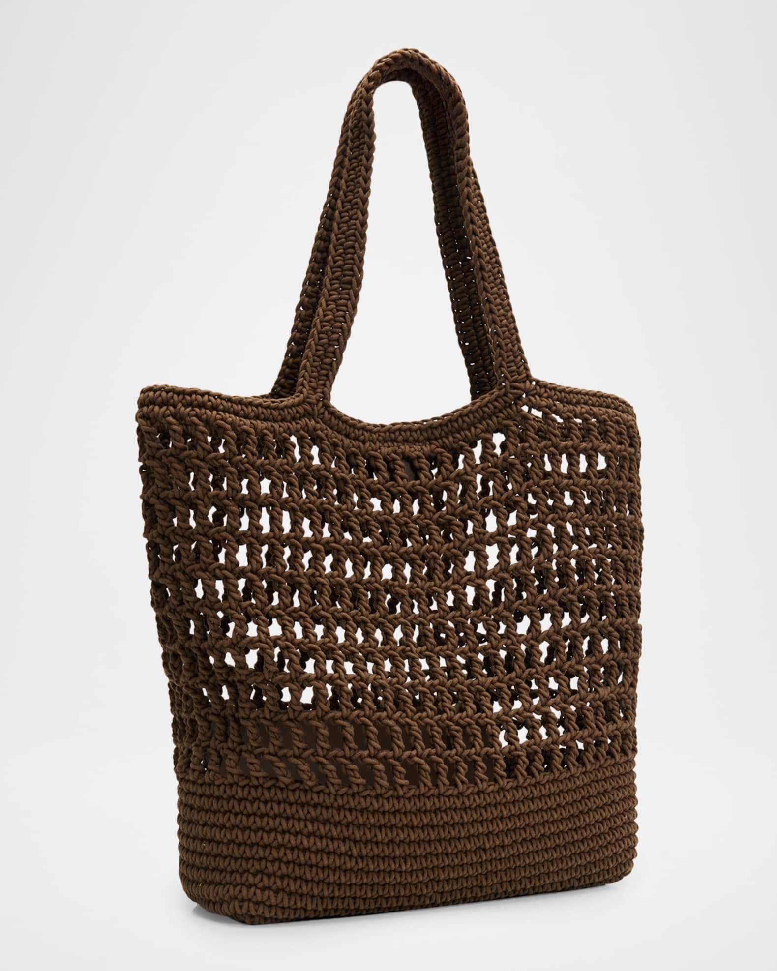 Vince Barcelona Large Cotton Crochet Tote Bag | Neiman Marcus