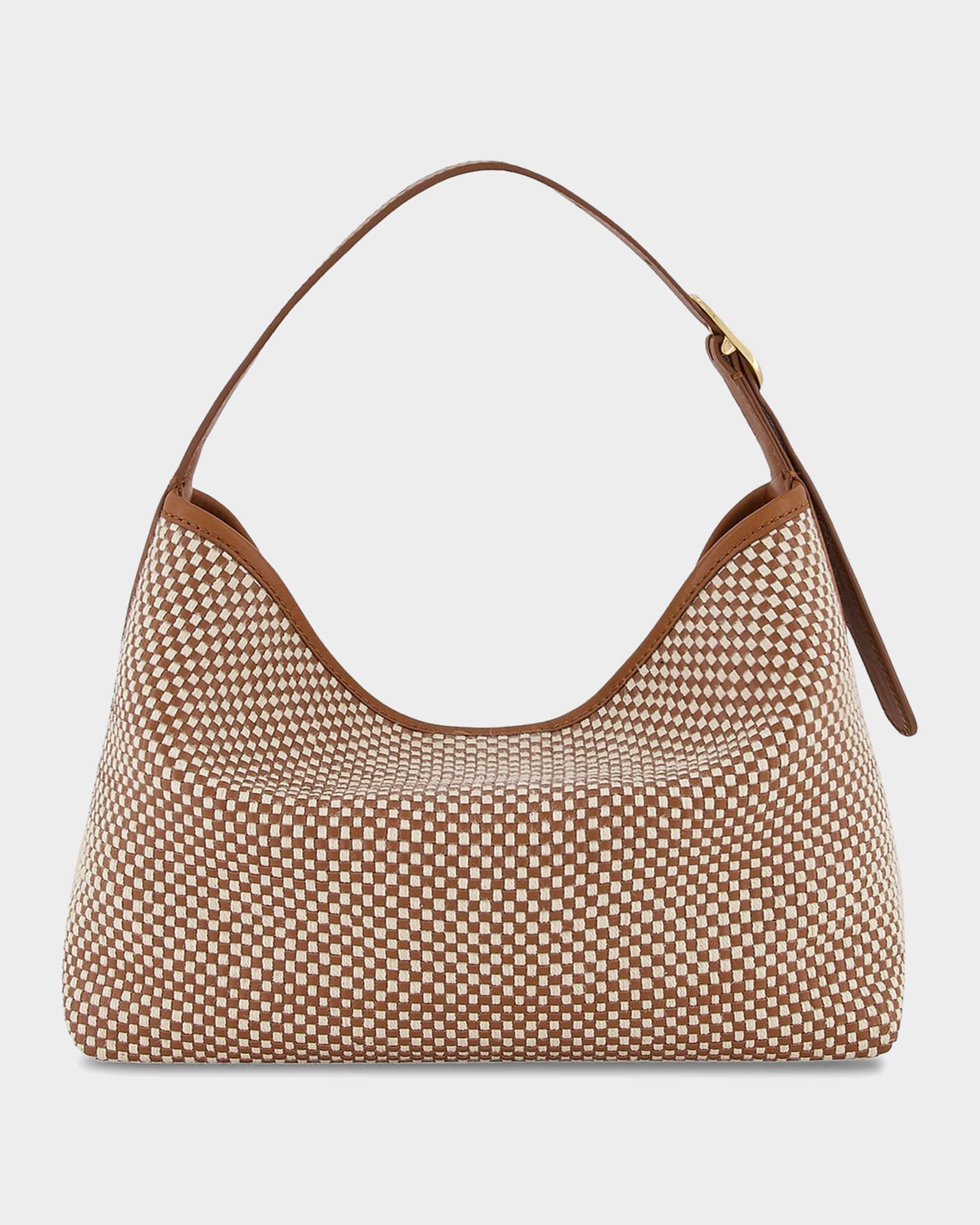 Vince Vivian Woven Leather Hobo Bag | Neiman Marcus