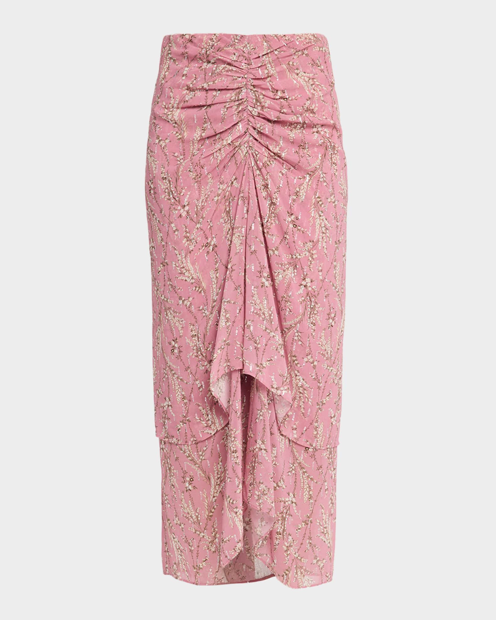 Veronica Beard Sira Floral Chiffon Skirt | Neiman Marcus