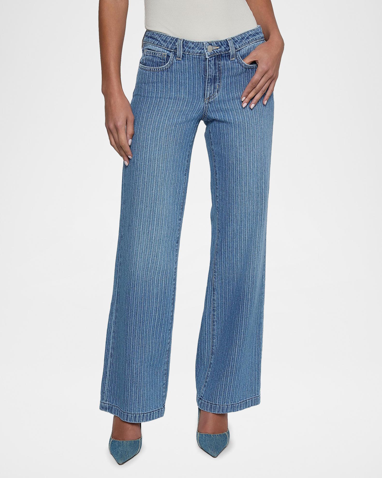 L'AGENCE Joanne Raw Denim Low Rise Jeans | Neiman Marcus