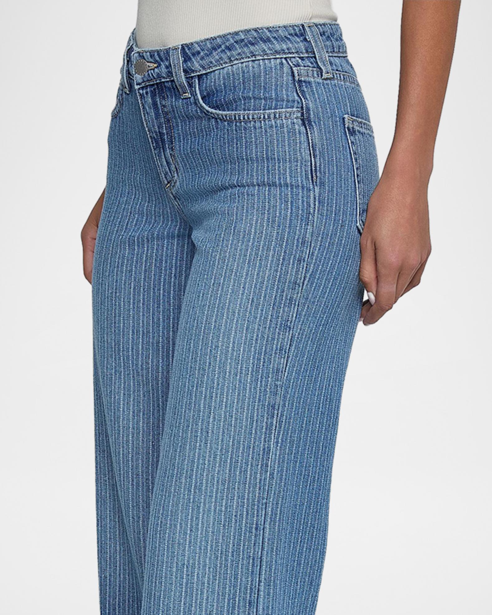 L'AGENCE Joanne Raw Denim Low Rise Jeans | Neiman Marcus