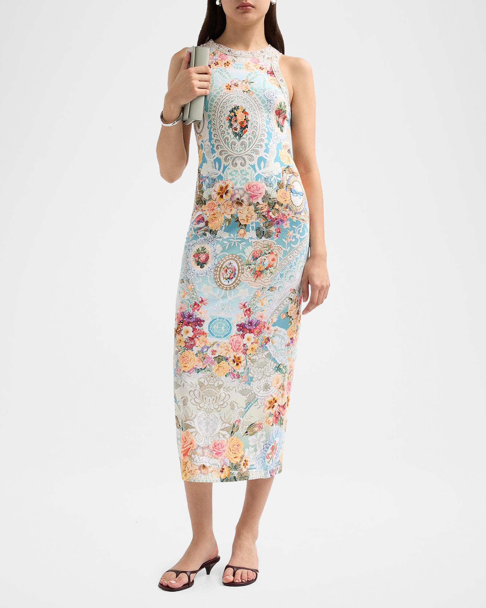 Camilla A Taste For Lace Jersey Tank Midi Dress | Neiman Marcus