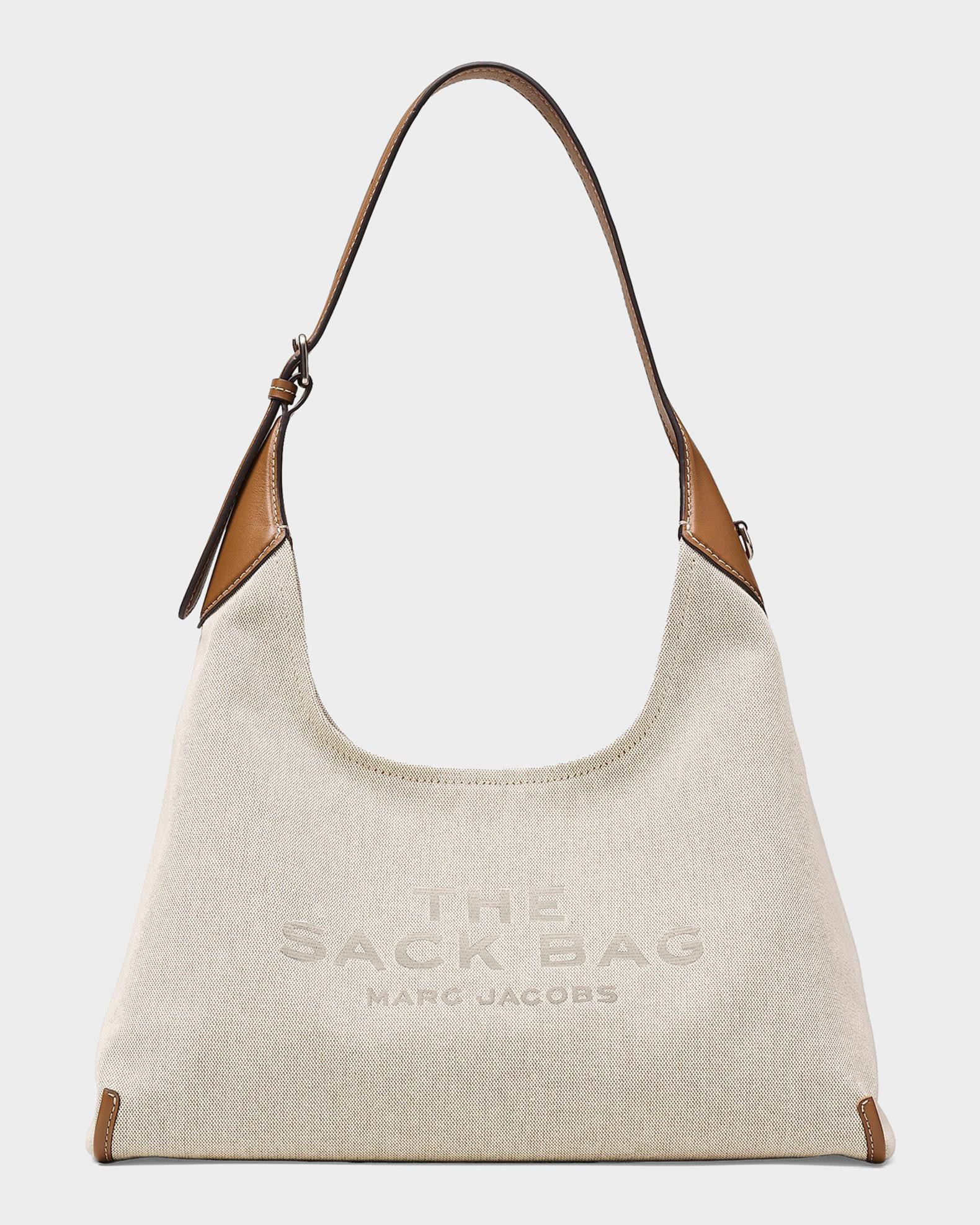 Marc Jacobs The Belted Canvas & Leather Sack Bag | Neiman Marcus