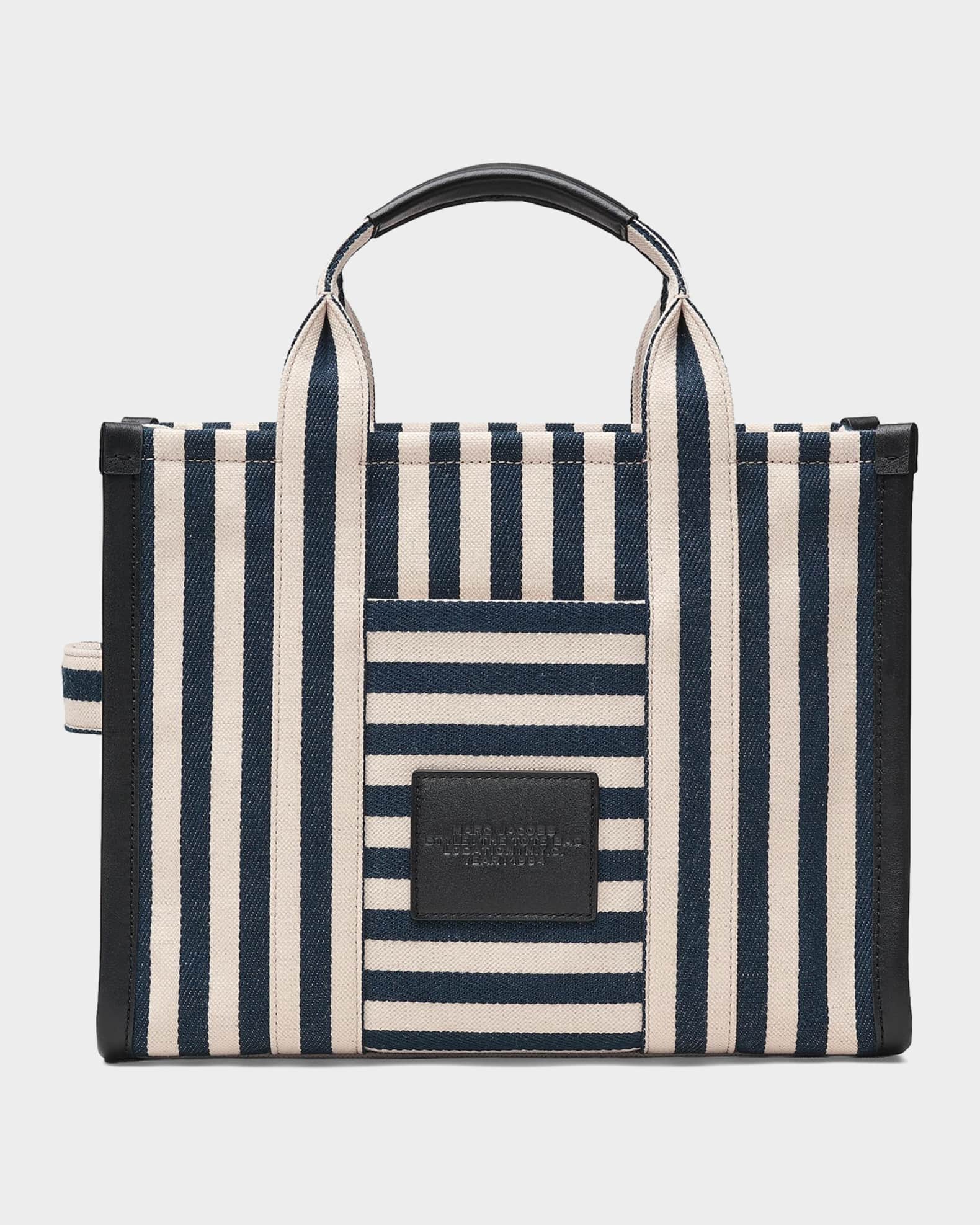 Marc Jacobs The Stripe Canvas Medium Tote Bag | Neiman Marcus
