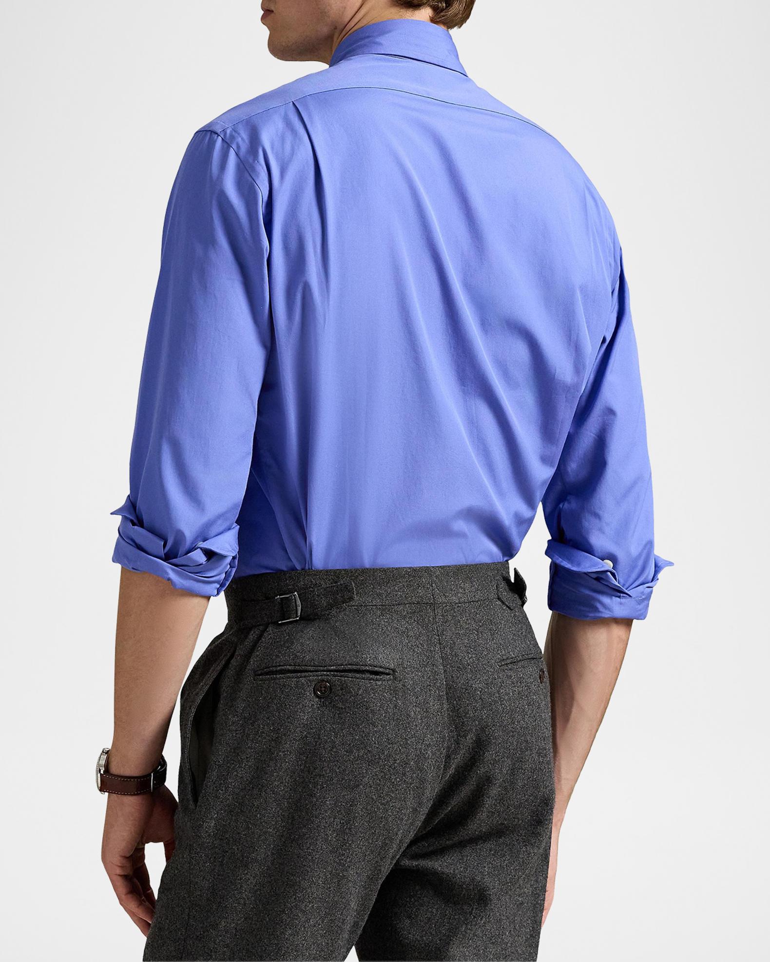 Polo Ralph Lauren Men's Cotton Embroidered-Pony Button-Front Shirt ...
