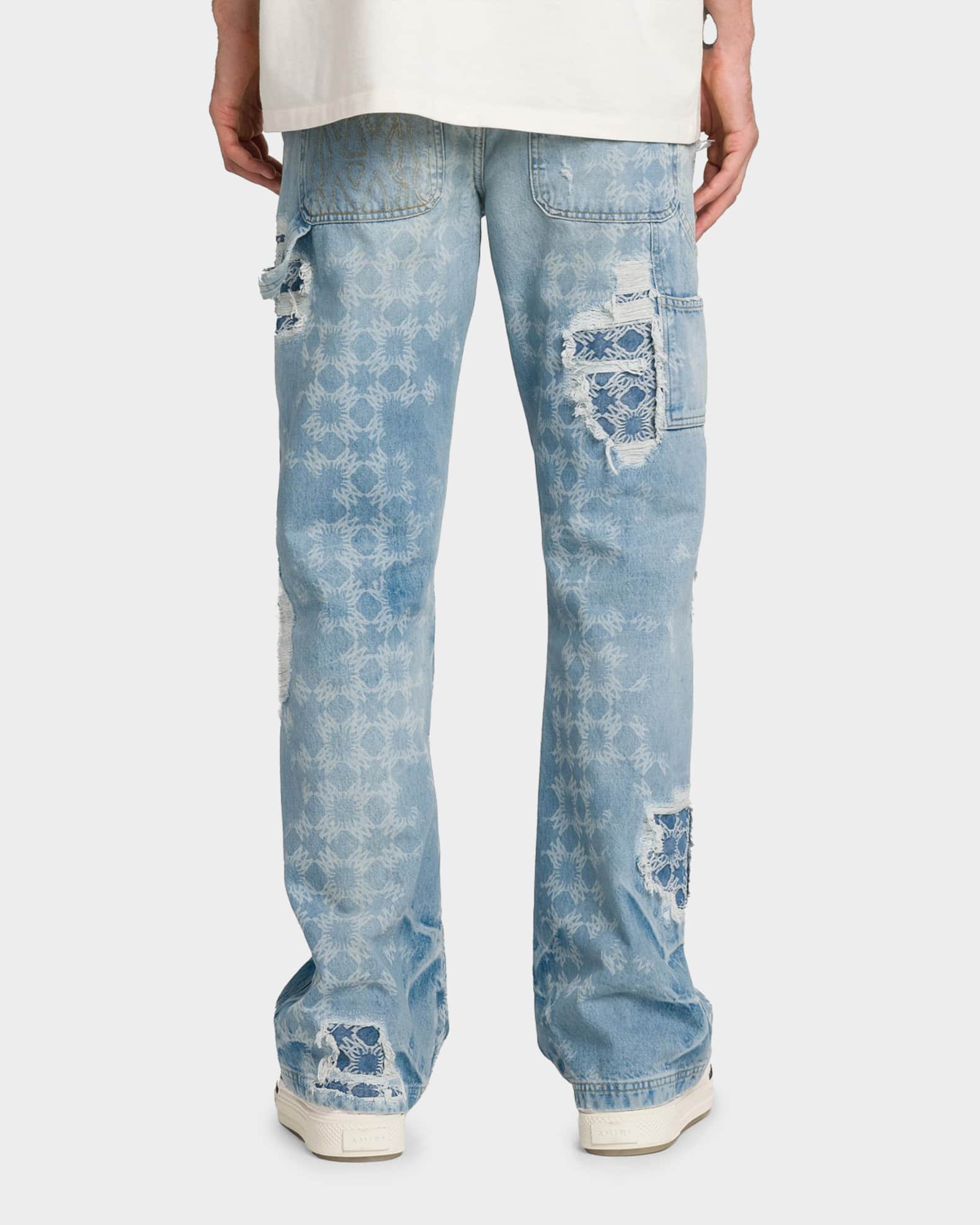 Amiri Bleach Bandana Carpenter Jeans | Neiman Marcus