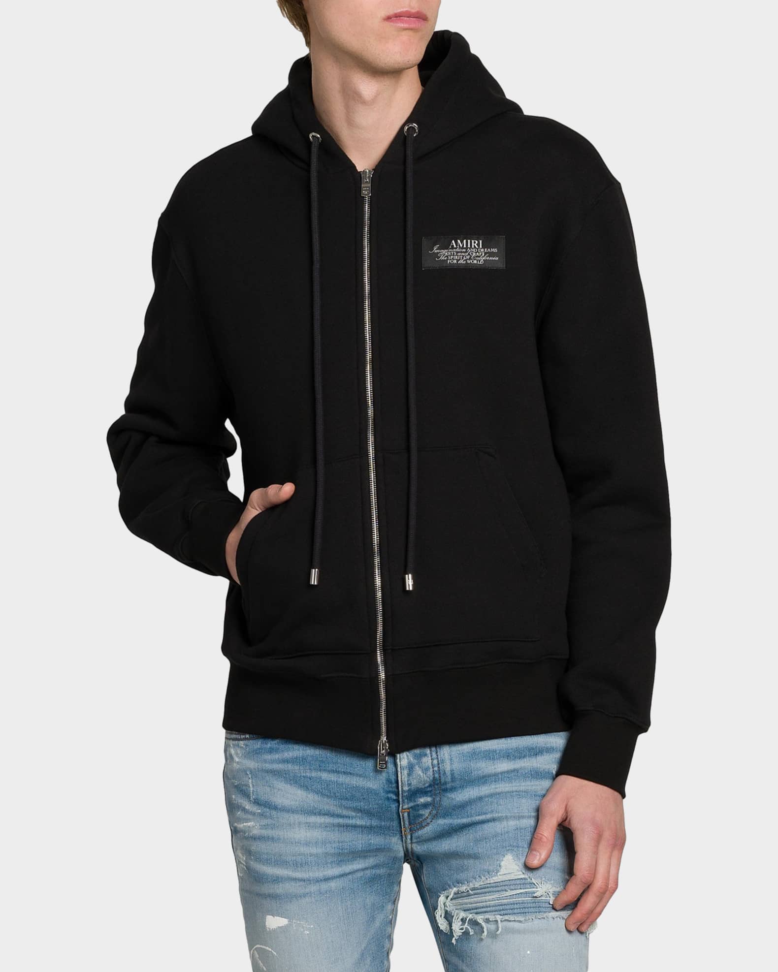 Amiri Spirit Zip Hoodie | Neiman Marcus
