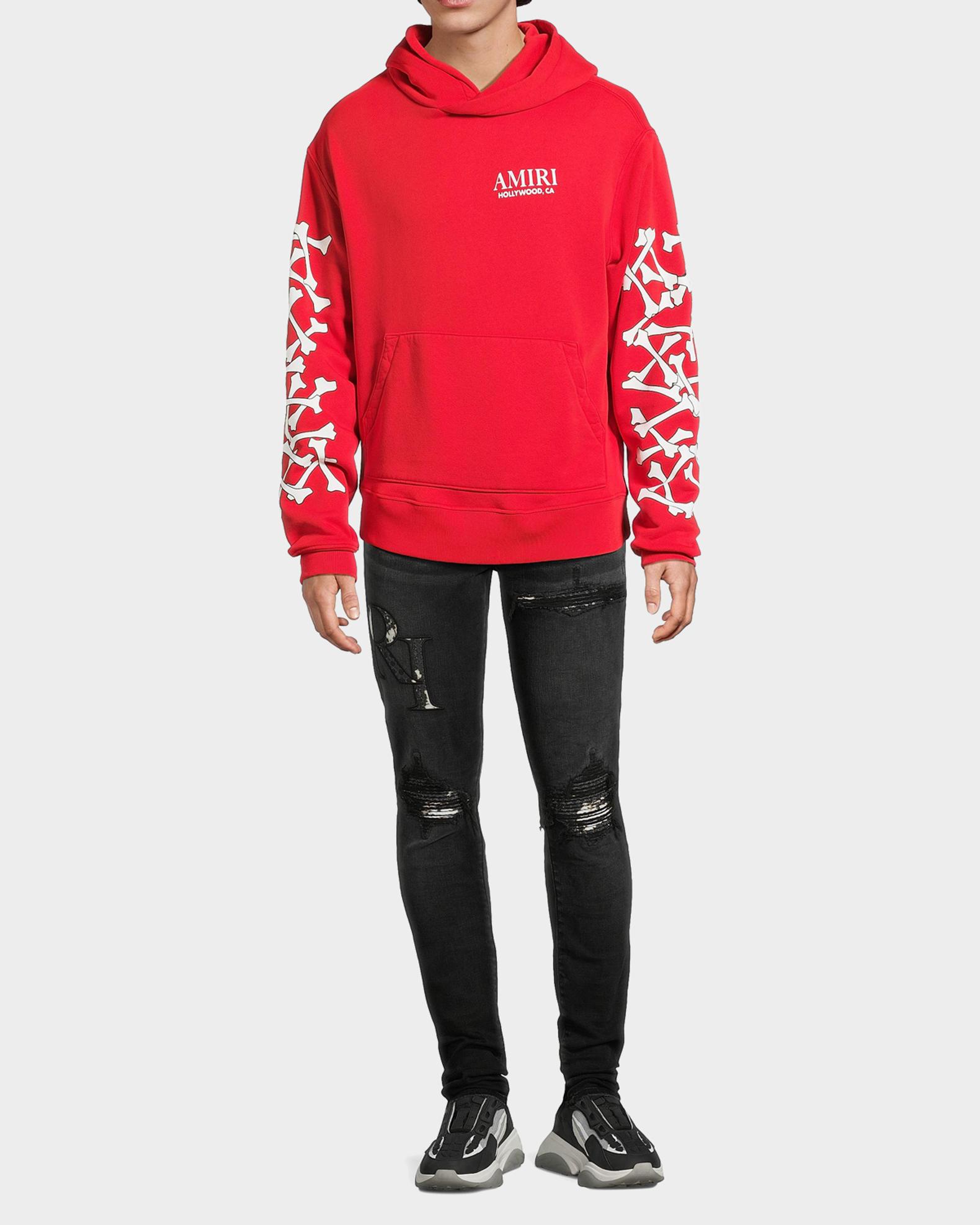 Amiri Men's Stacked Bones Cotton Hoodie | Neiman Marcus