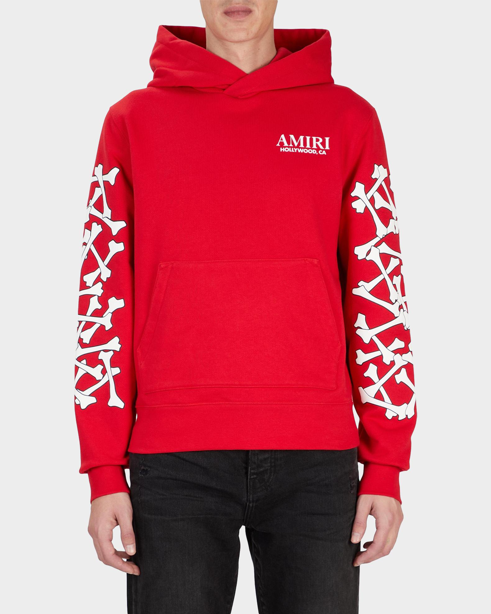 Amiri Men's Stacked Bones Cotton Hoodie | Neiman Marcus