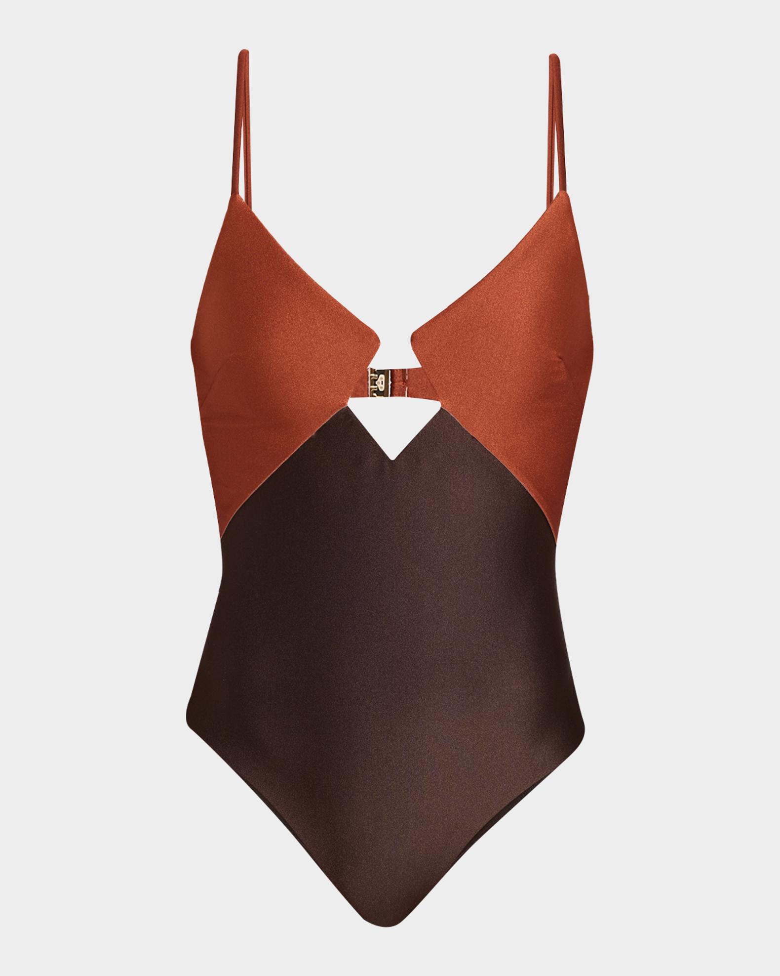 Zimmermann Aster Diamond One-Piece Swimsuit | Neiman Marcus