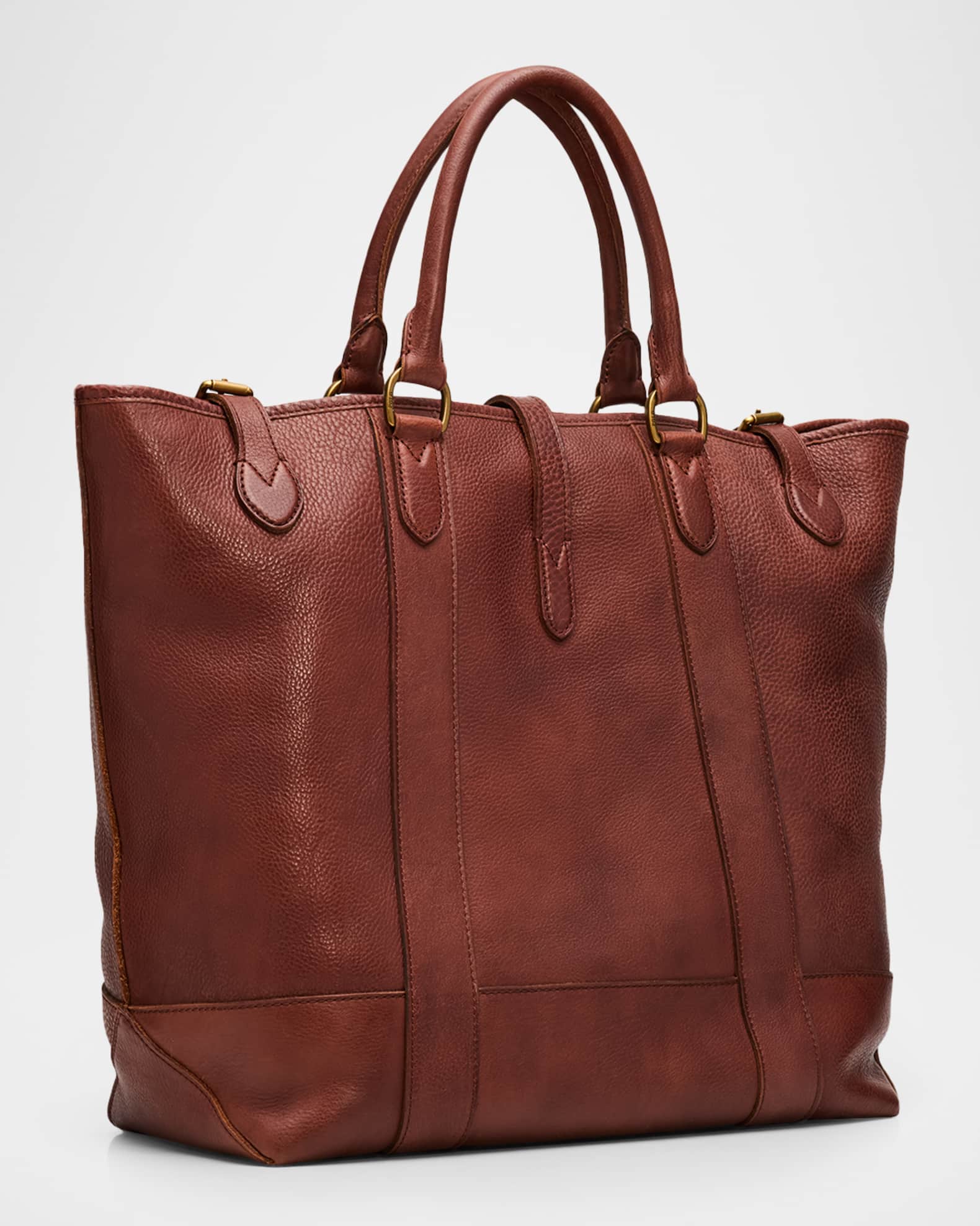 Polo Ralph Lauren Men's Heritage Leather Tote Bag | Neiman Marcus