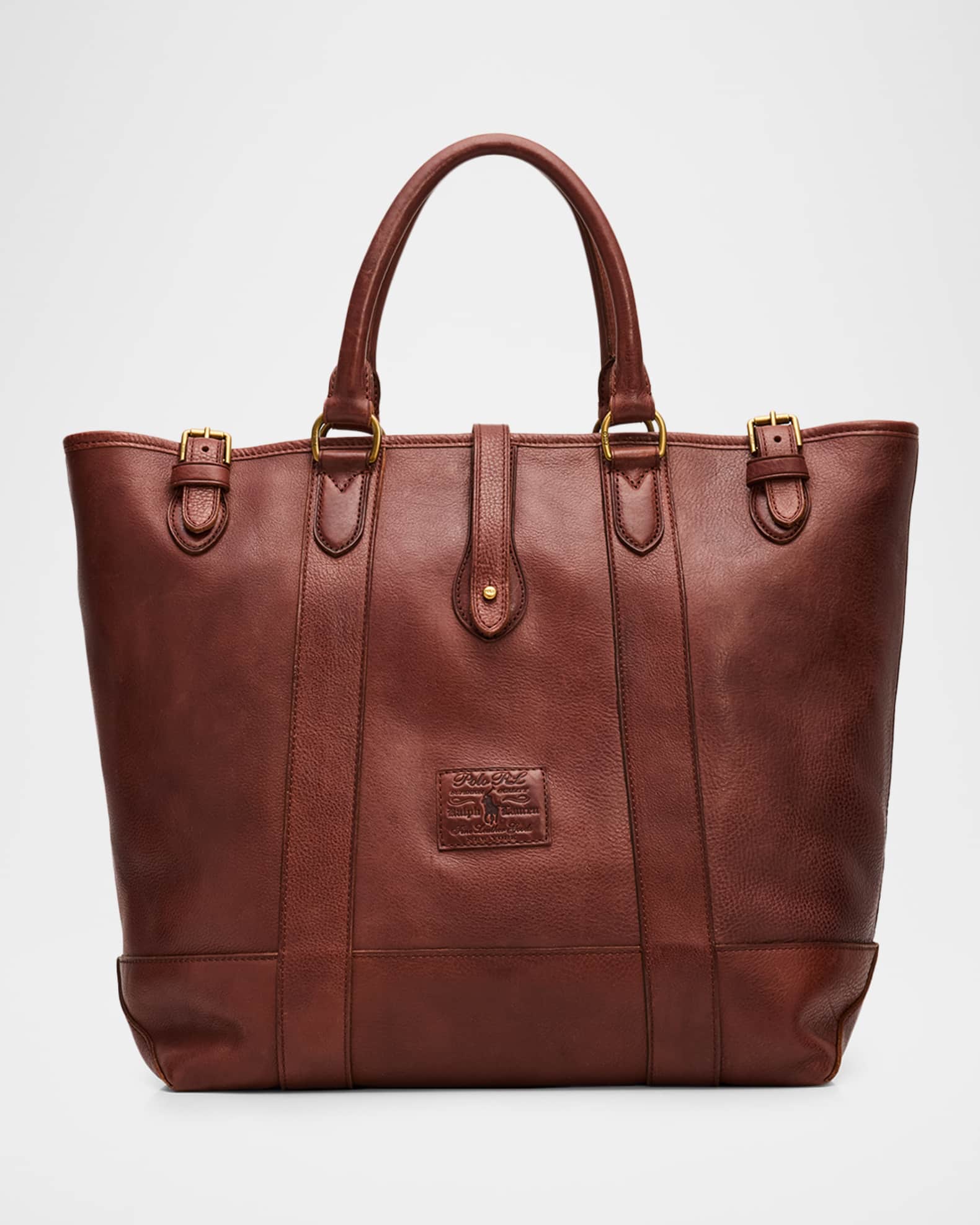 Polo Ralph Lauren Men's Heritage Leather Tote Bag | Neiman Marcus