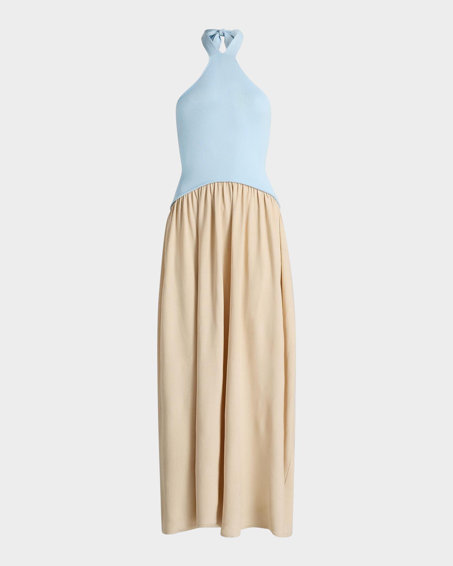 let me be colorblock halter dress Solid & Striped Women's The Jordan - Blue - Size L Halter neck