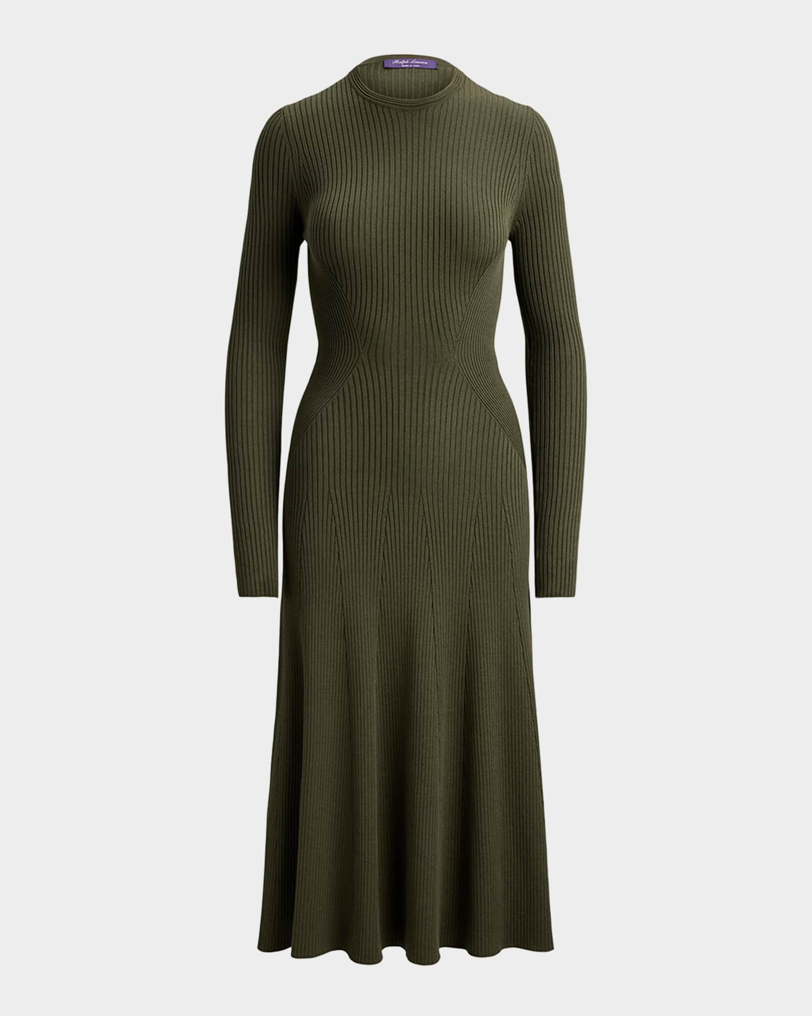 ralph lauren midi dress Floral Stretch Cotton fitting midi dress Satin Midi Slip Dress