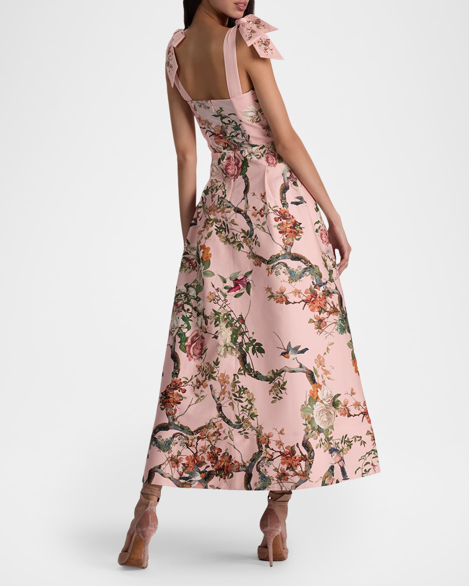 alice and olivia hannah halter maxi dress Alice + Olivia Hannah Midi Dress in Black