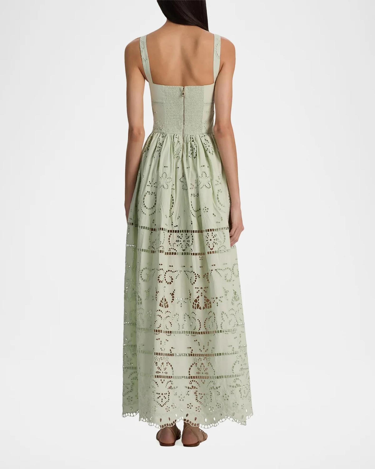 ALICE + OLIVIA Anya Embroidered Maxi Dress | Neiman Marcus