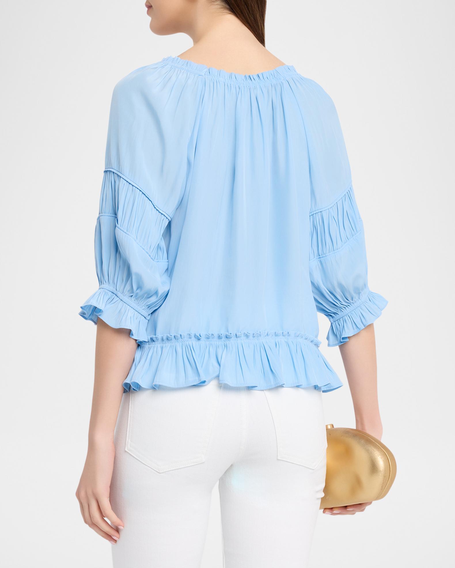 Ramy Brook Natasha Ruffled Blouse | Neiman Marcus