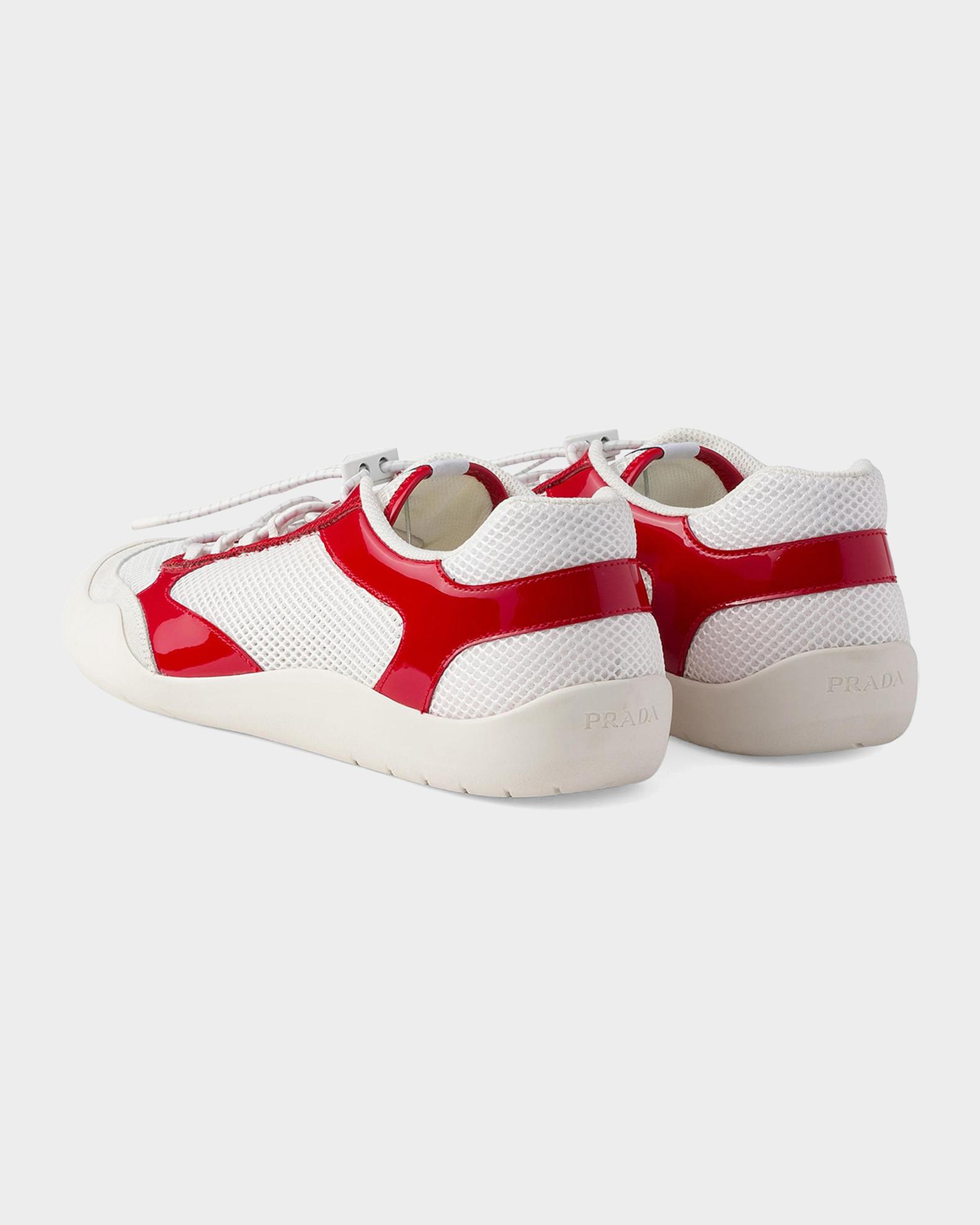 PRADA スニーカー Prada Speedrock Patent Leather and Mesh Fabric Sneakers | Neiman
