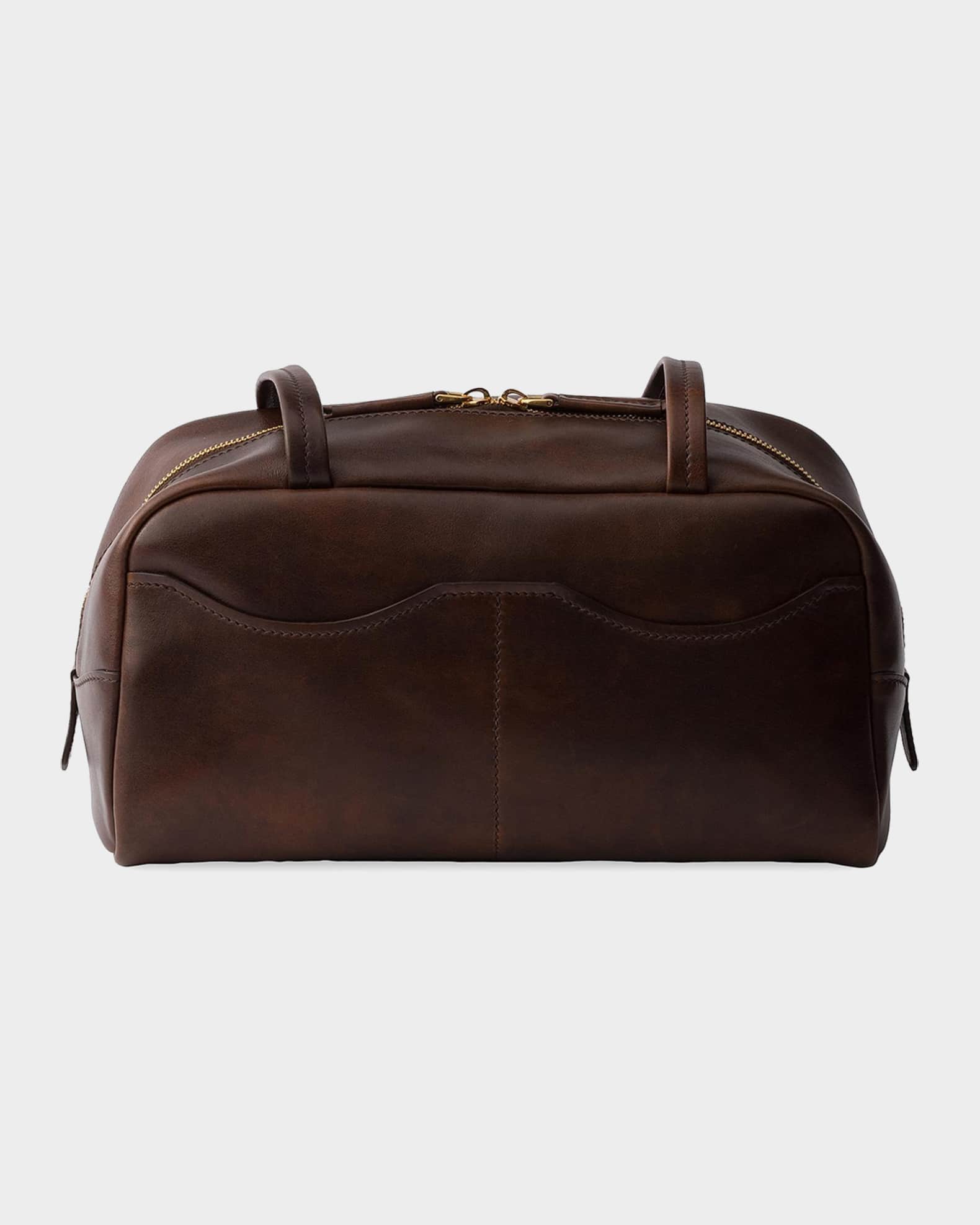 Prada Carry Large Antiqued Leather Top-Handle Bag | Neiman Marcus