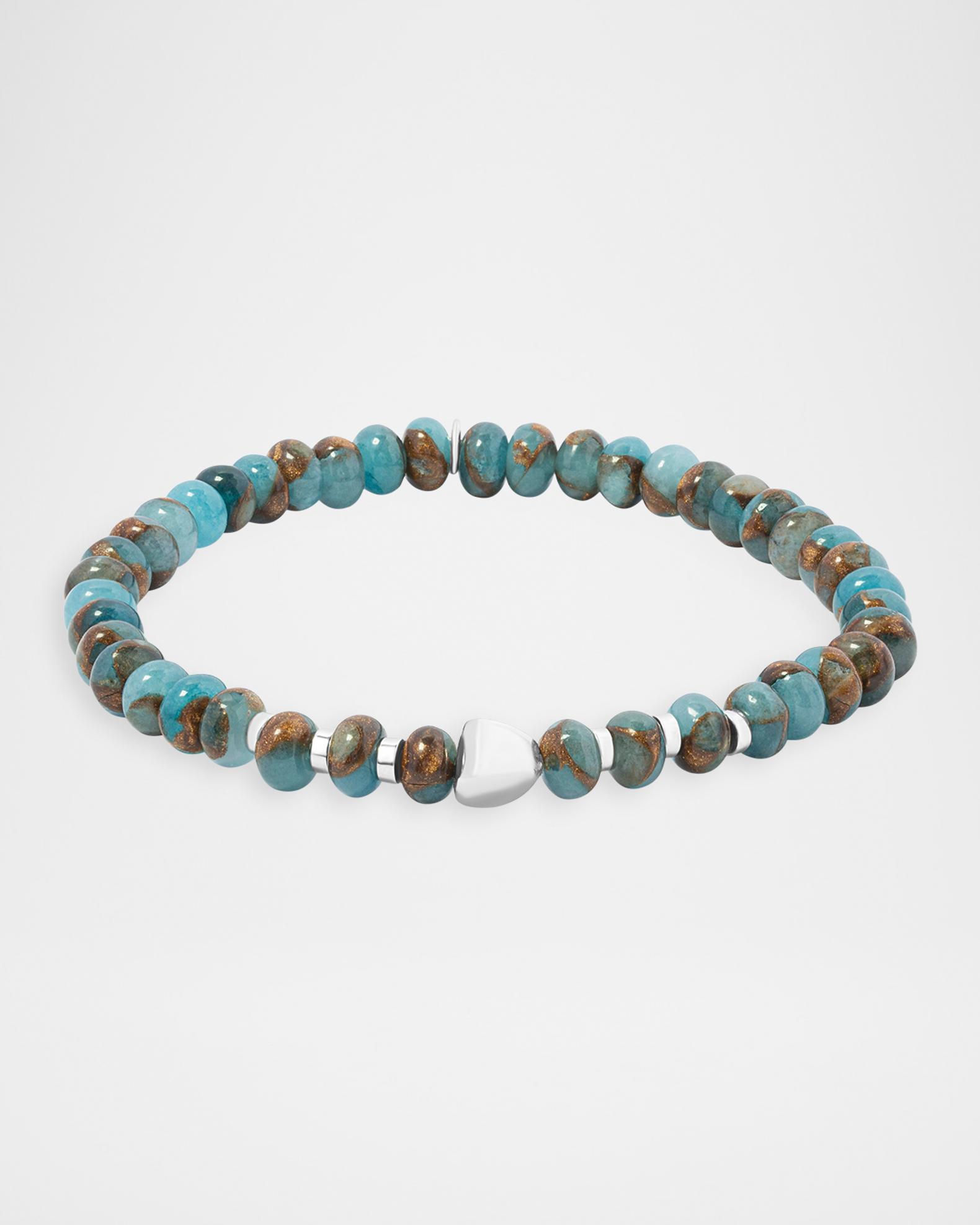 Tateossian Men's Nepal Nugget Beaded Bracelet with Blue Jasper