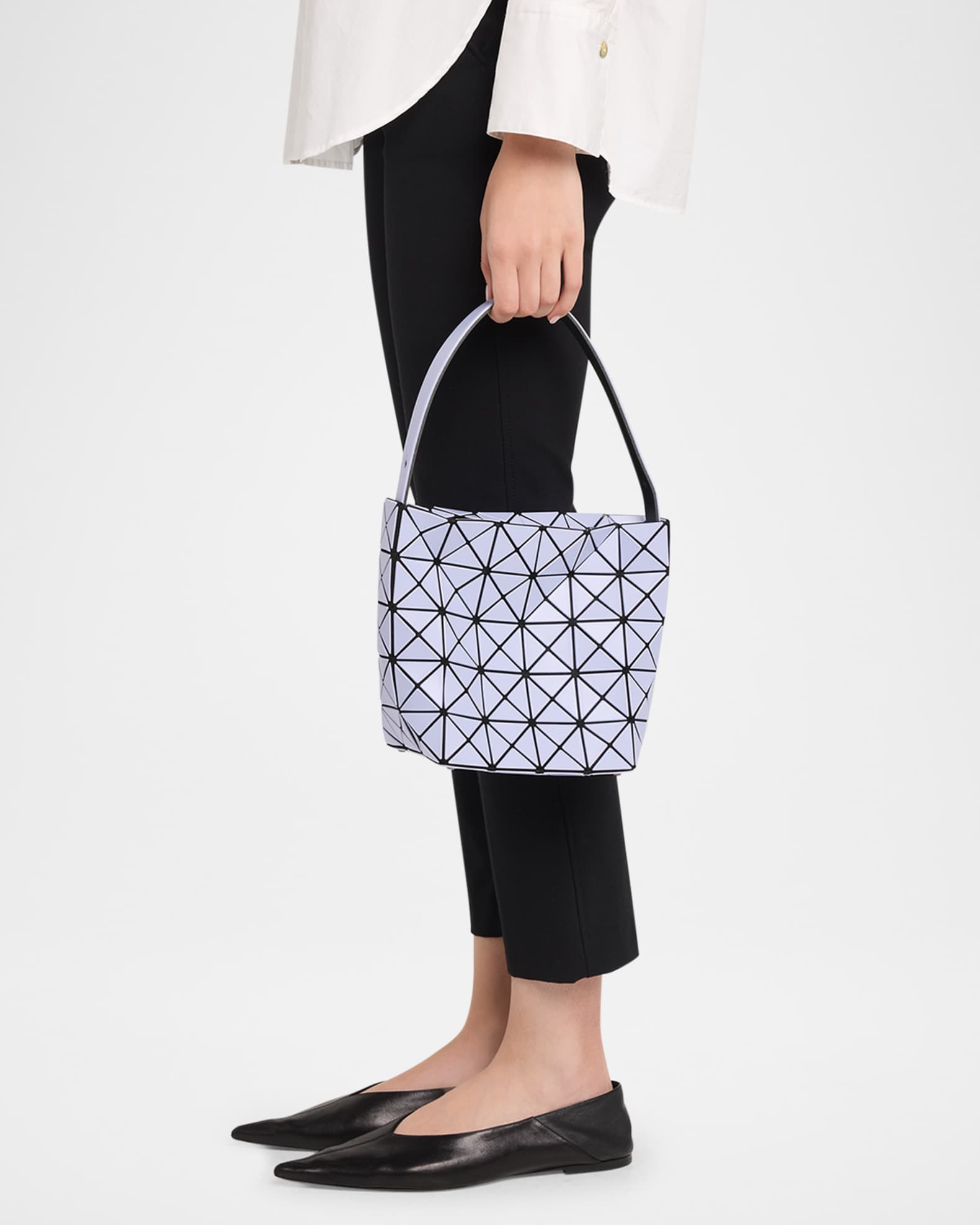 BAO BAO ISSEY MIYAKE Valley Geometric Top-Handle Bag | Neiman Marcus