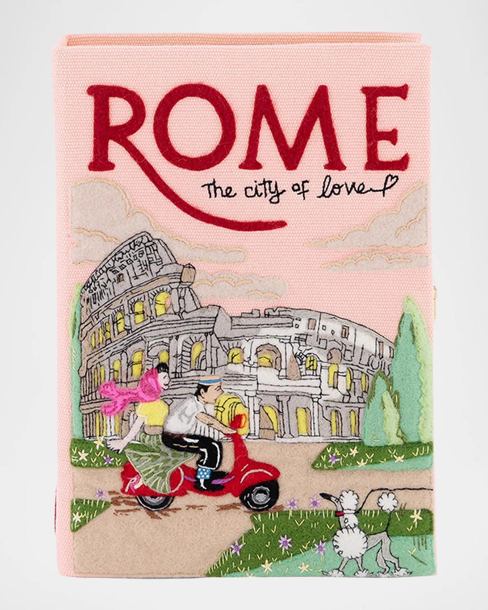 Olympia Le-Tan Voyages Rome City Book Clutch Bag | Neiman Marcus
