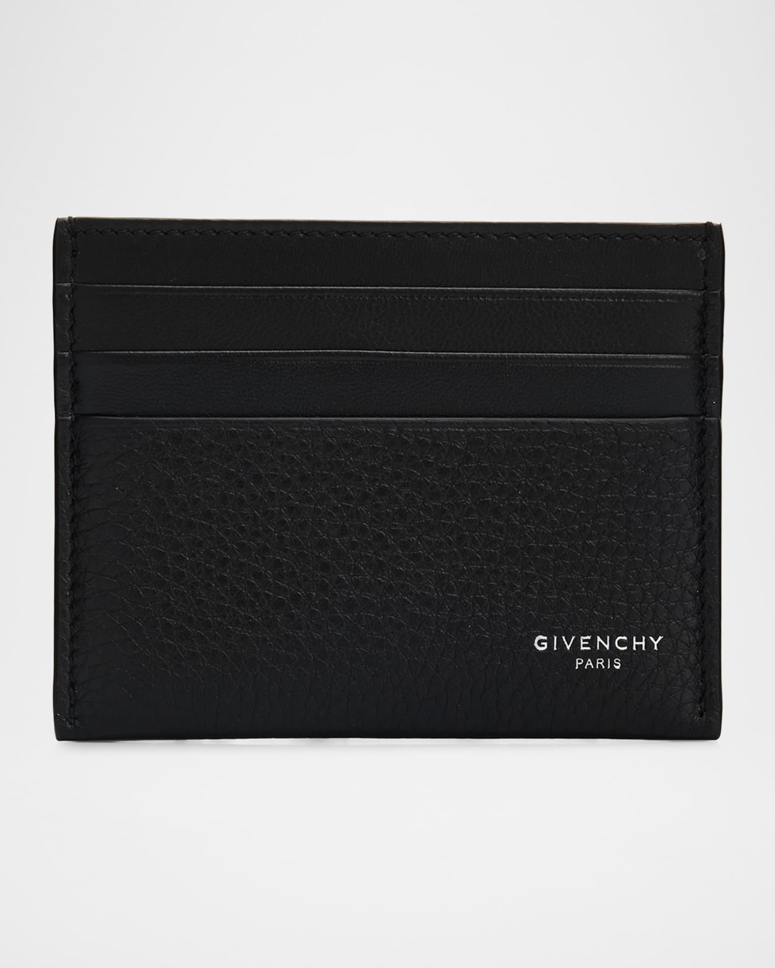 Givenchy Men's Leather Foiled-Logo Card Holder | Neiman Marcus