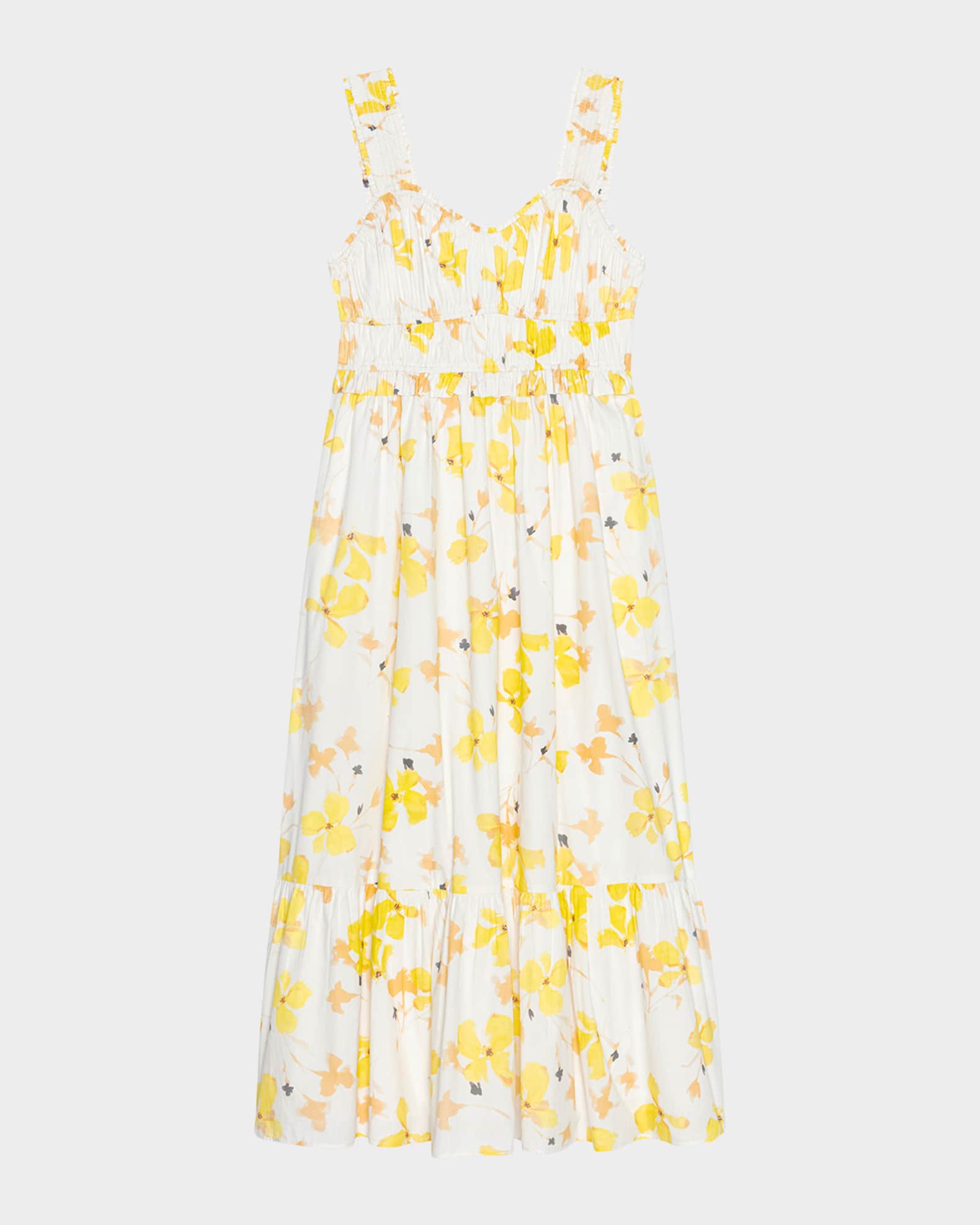 rafa midi dress Faithfull - Goldie Floral Off White Rafa Midi Dress