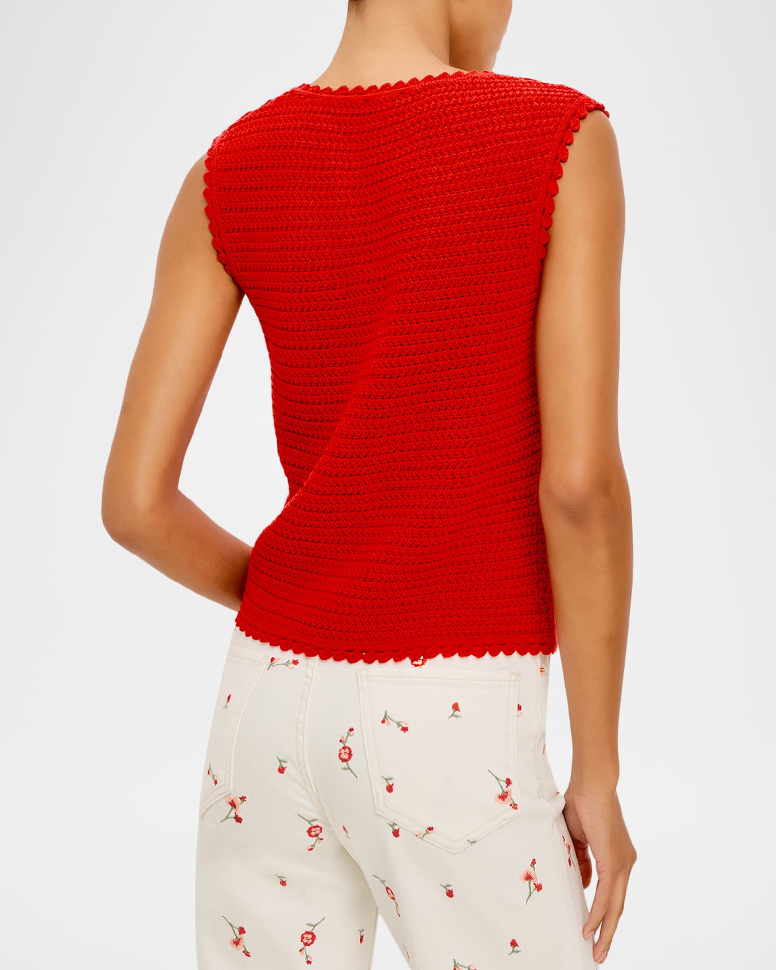 トップス RIELLE RICHE Low Count Yarn Knit Tops Rails Calypso Crochet Knit Tank Top | Neiman Marcus