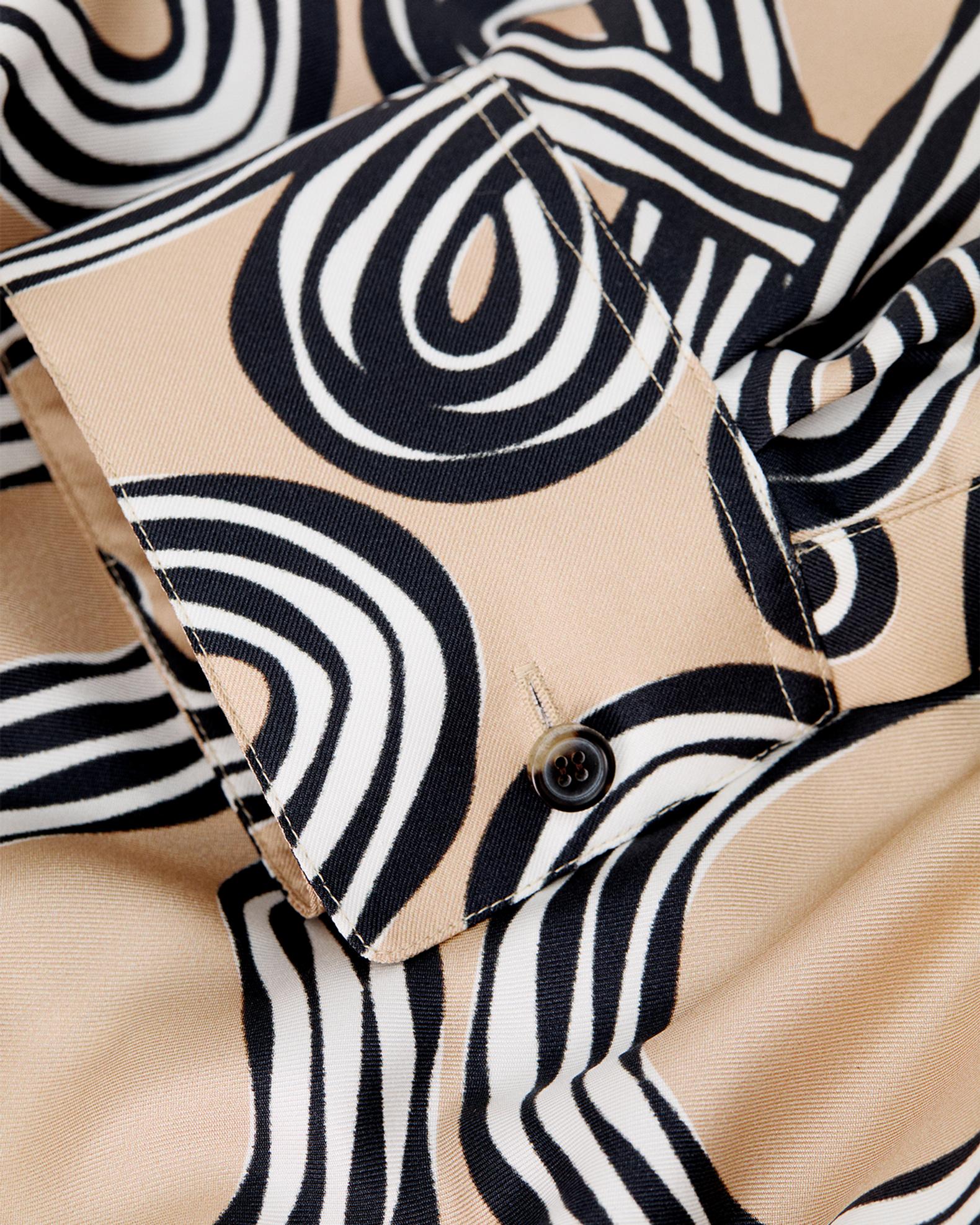 Loewe x Paula's Ibiza Abstract-Print Silk Drawstring Balloon Shirt