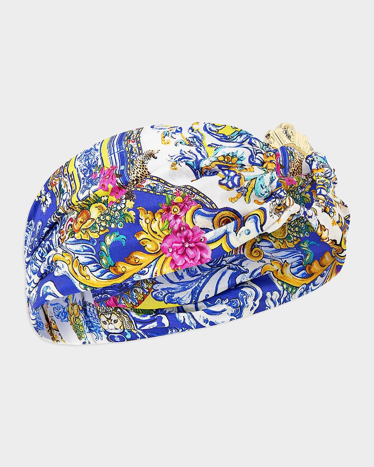 102. Golden Indian Dream Multi Stone Embellished Twisted Headband Typical of the traditional jewellery highly qualitative  main image 3