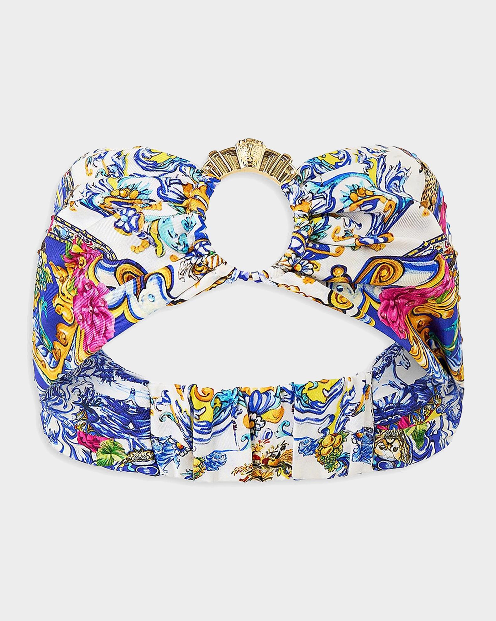 Camilla España Nirvana Embellished Silk Ring Headband 