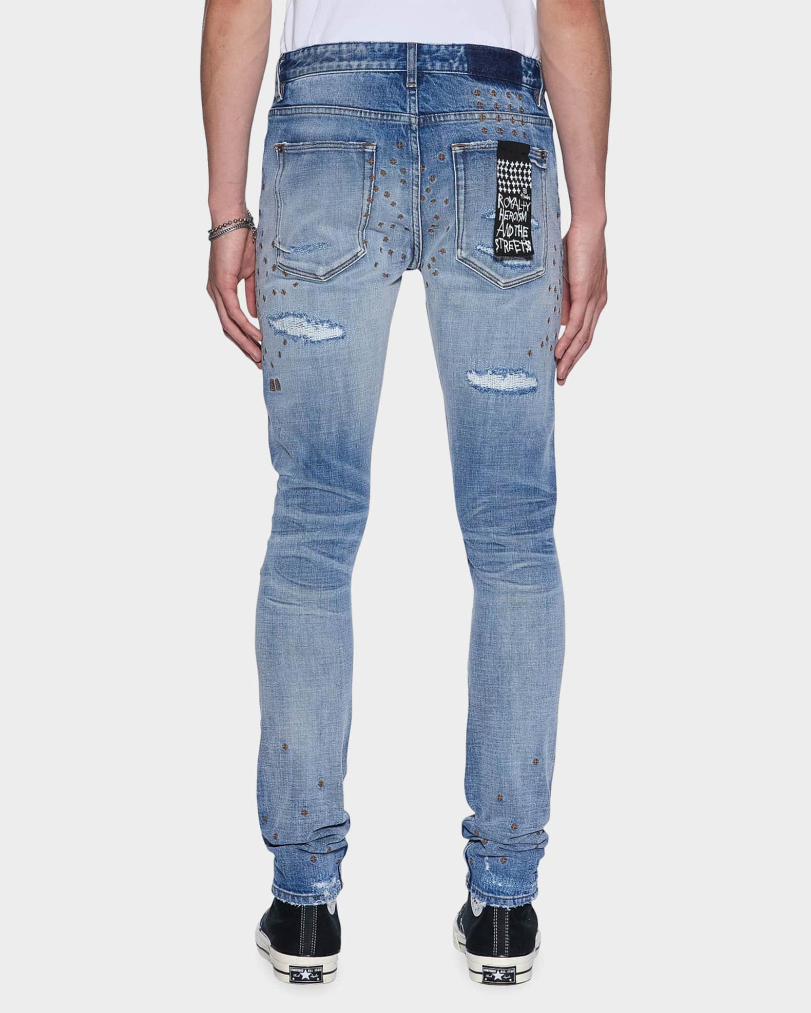 Ksubi Men's D-Van Winkle Distressed Skinny Jeans | Neiman Marcus