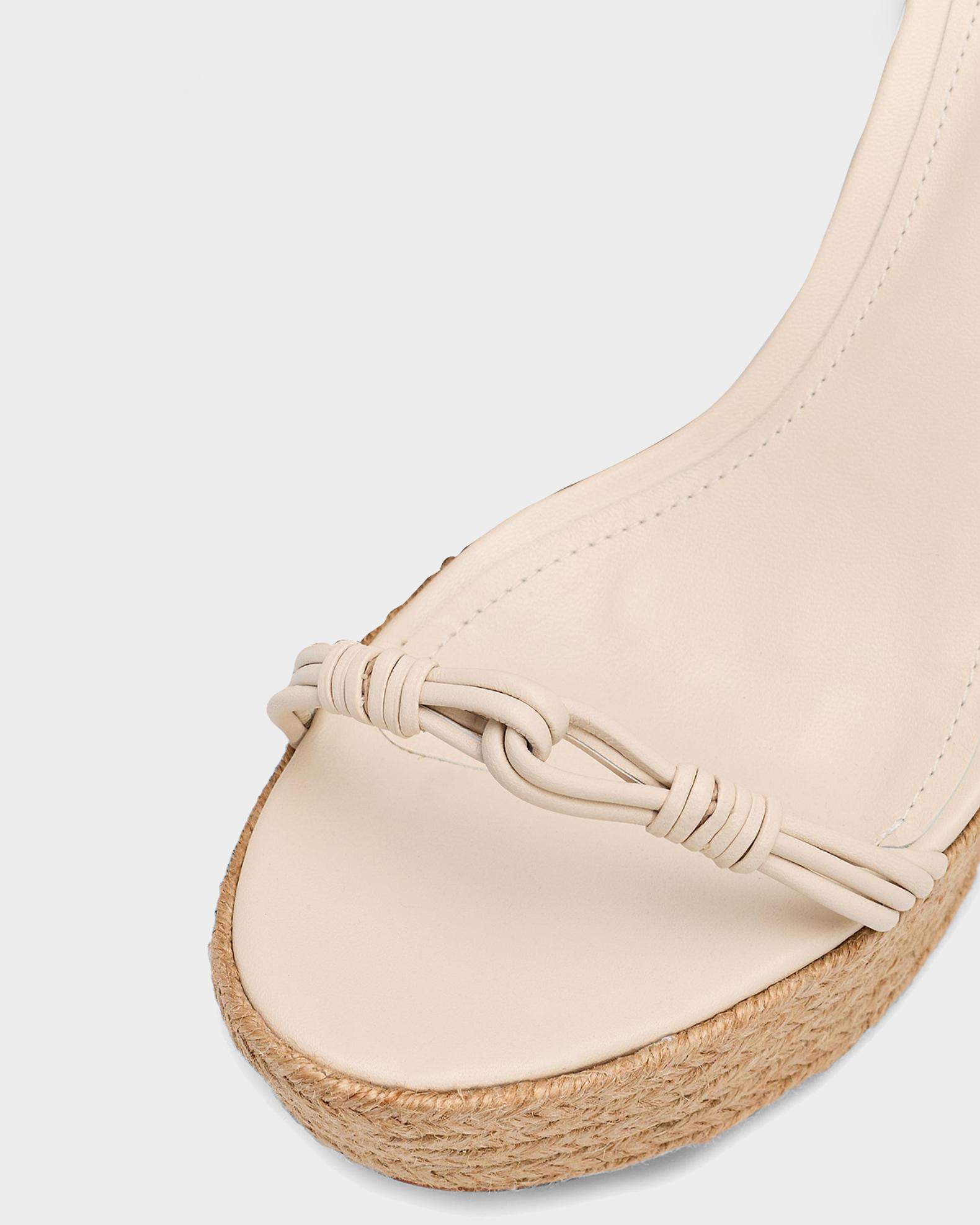 Schutz Nara 100MM Leather Espadrille Platform Sandals | Neiman Marcus