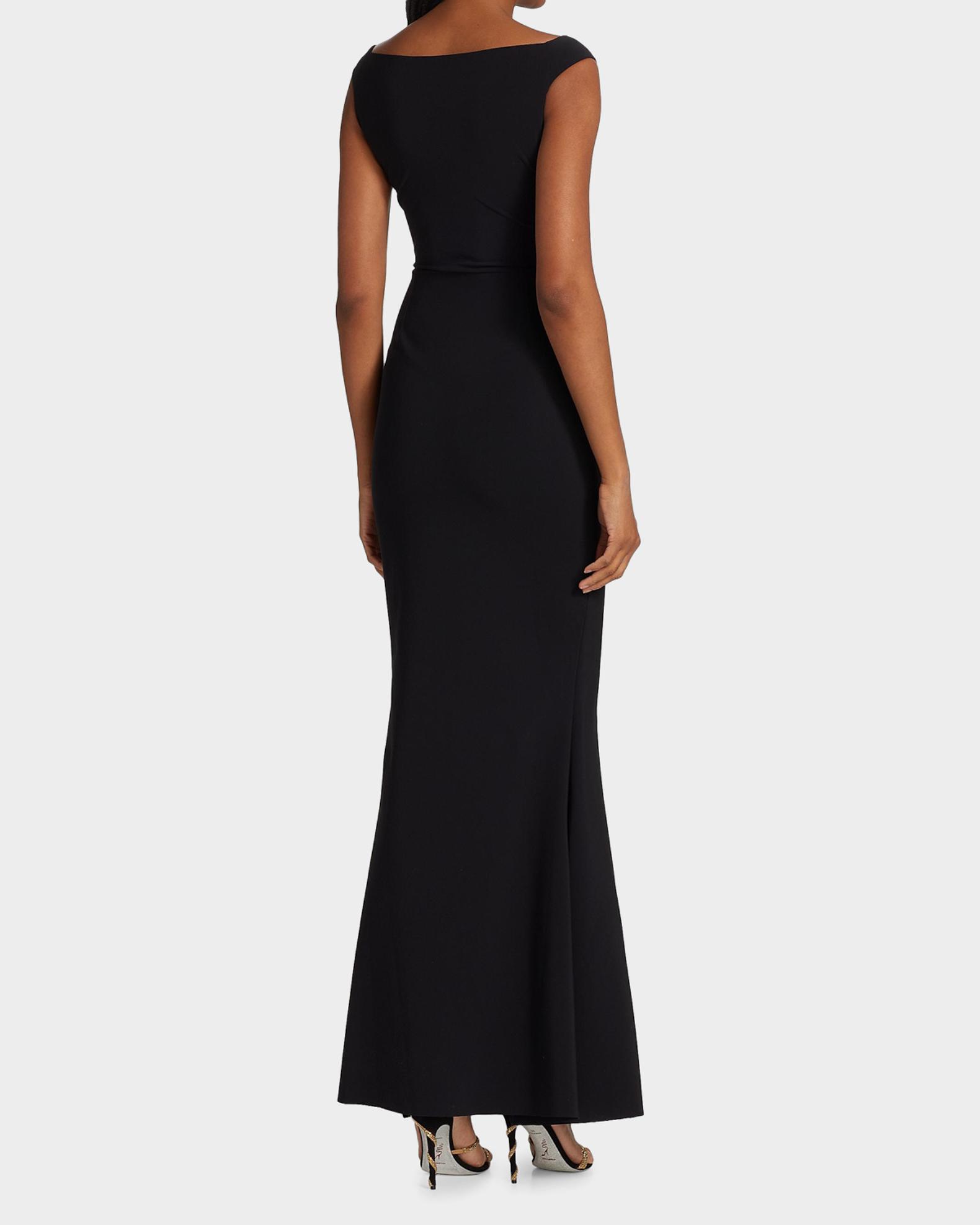Chiara Boni La Petite Robe Silveria Ruffle Peplum Maxi Gown | Neiman Marcus