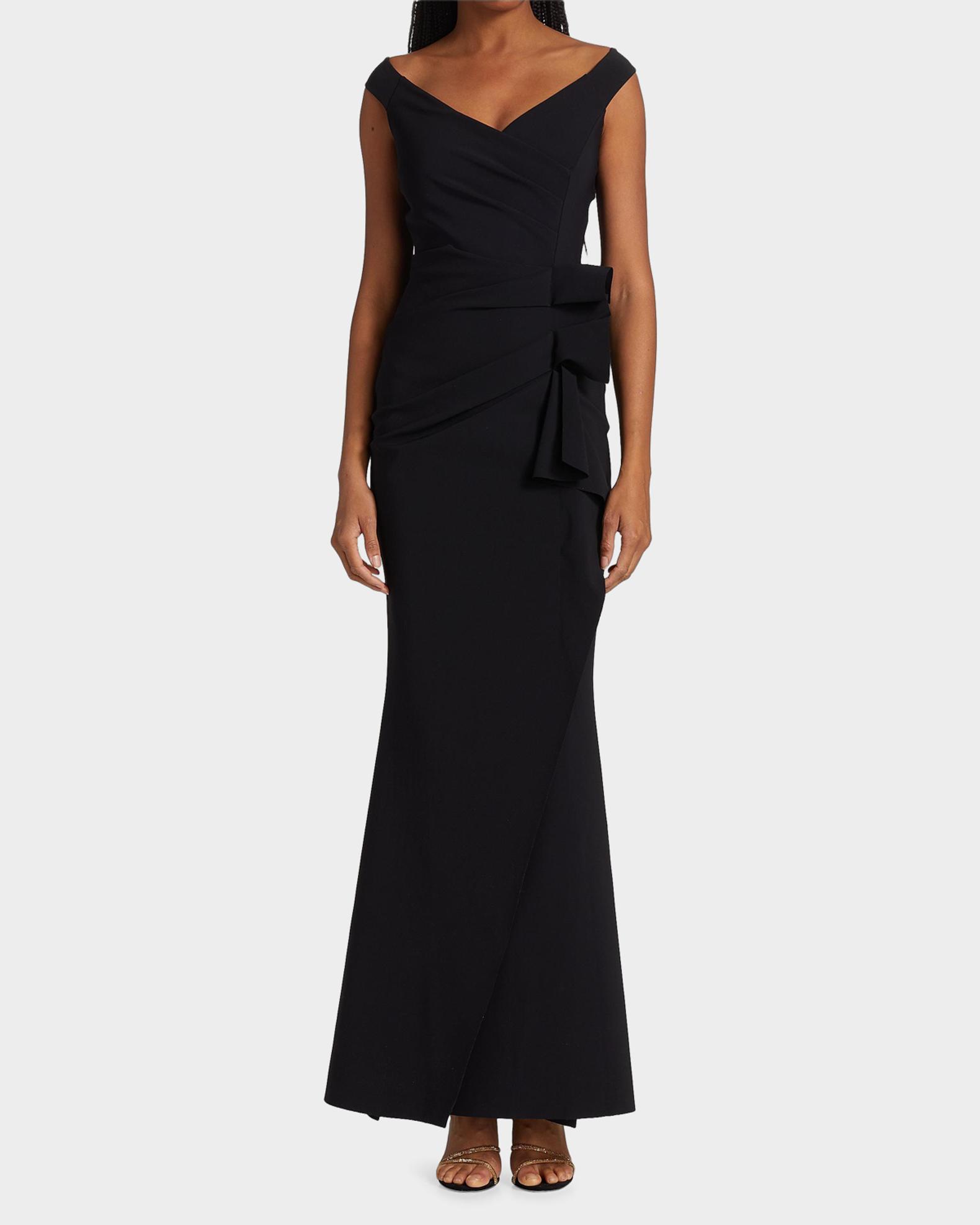 Chiara Boni La Petite Robe Silveria Ruffle Peplum Maxi Gown | Neiman Marcus