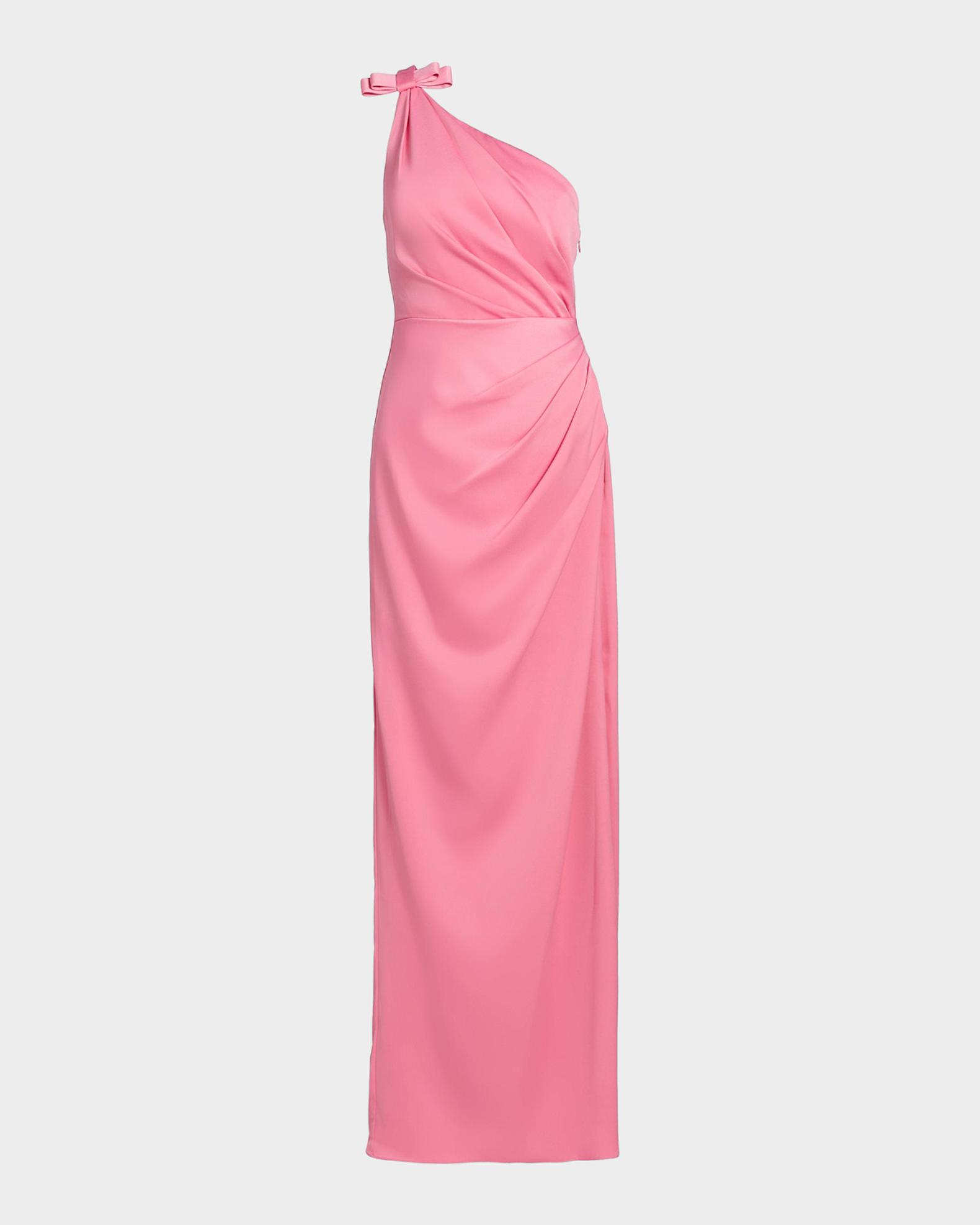 As It May Women's Alexis Crepe One-Shoulder Gown - Petal Pink