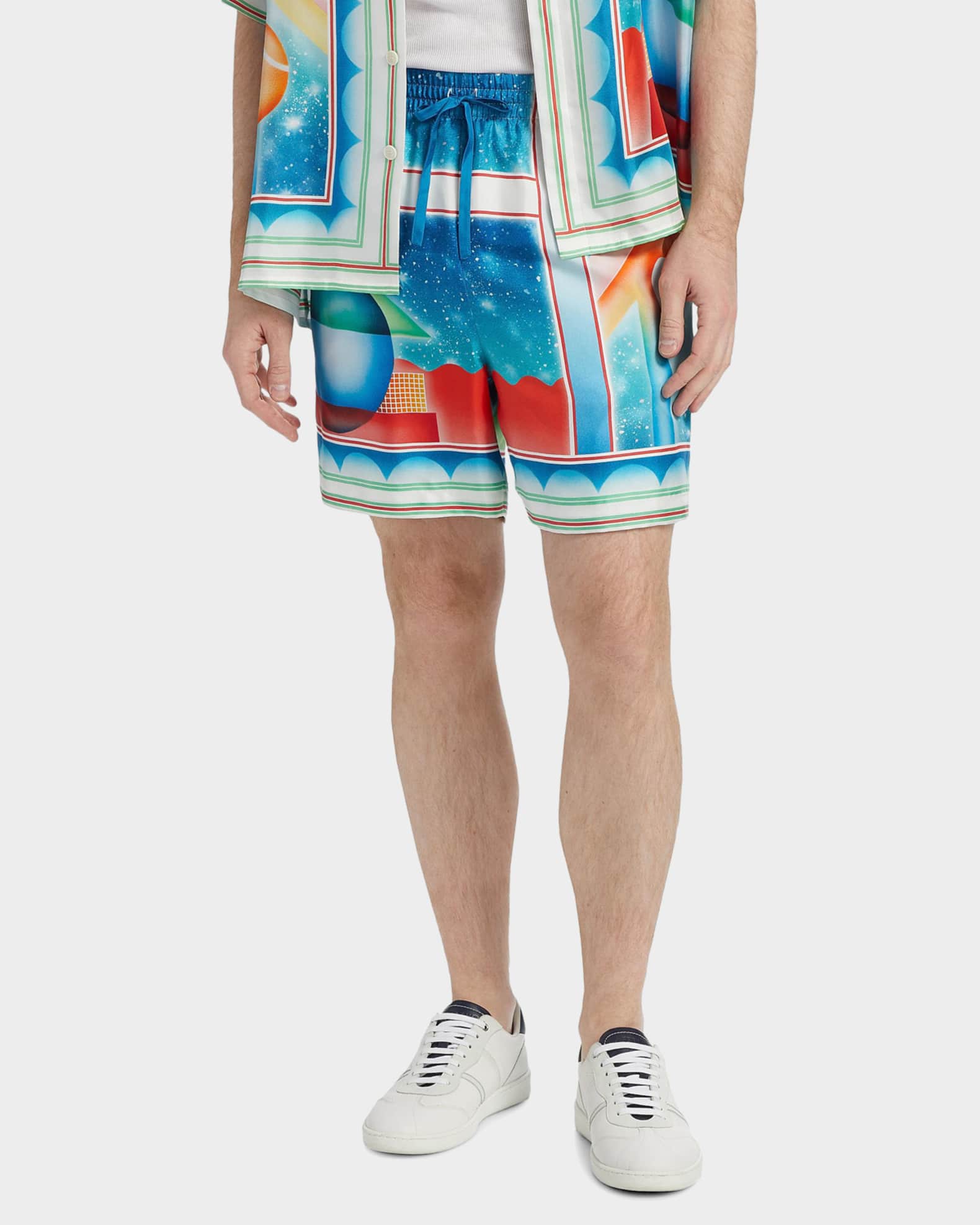 CASABLANCA Galaxy Print Swim Shorts | Neiman Marcus