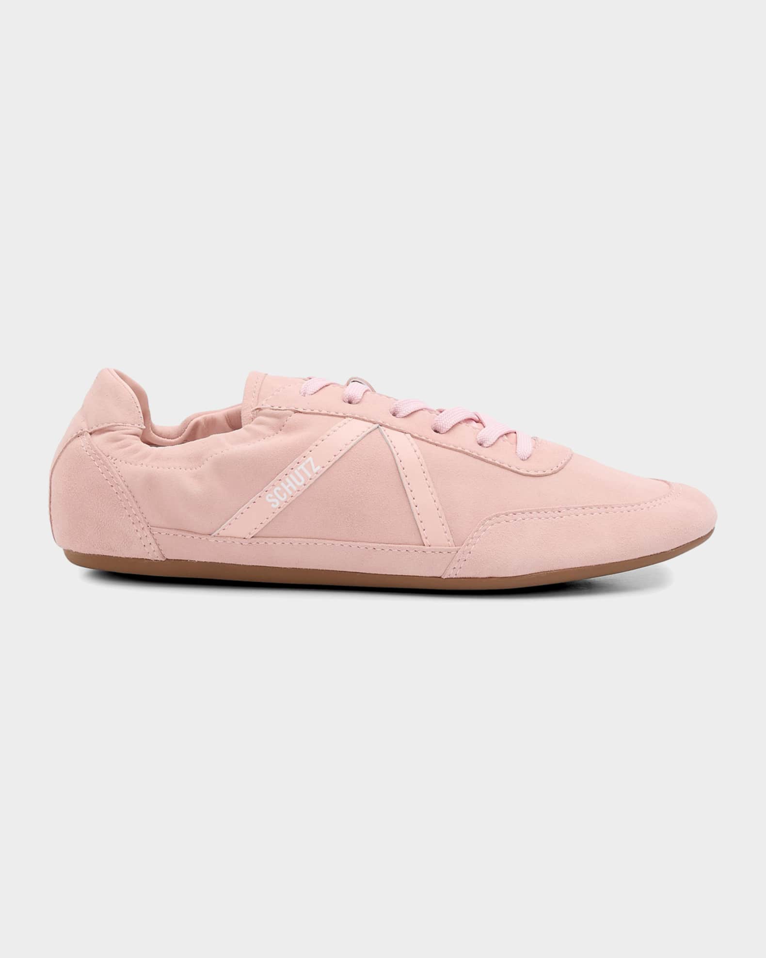 Schutz Eight Suede Low-Top Sneakers | Neiman Marcus