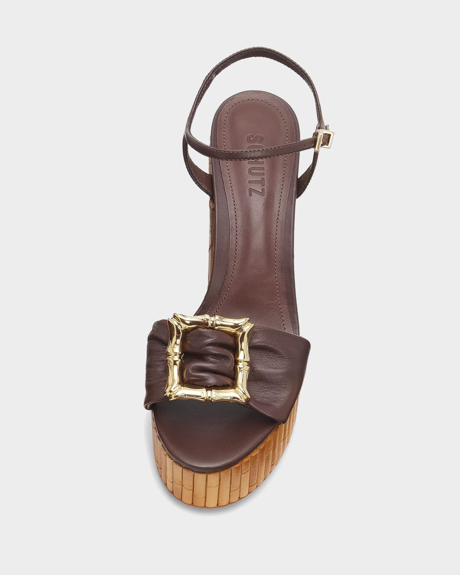 Schutz Enola 120MM Leather Platform Sandals | Neiman Marcus