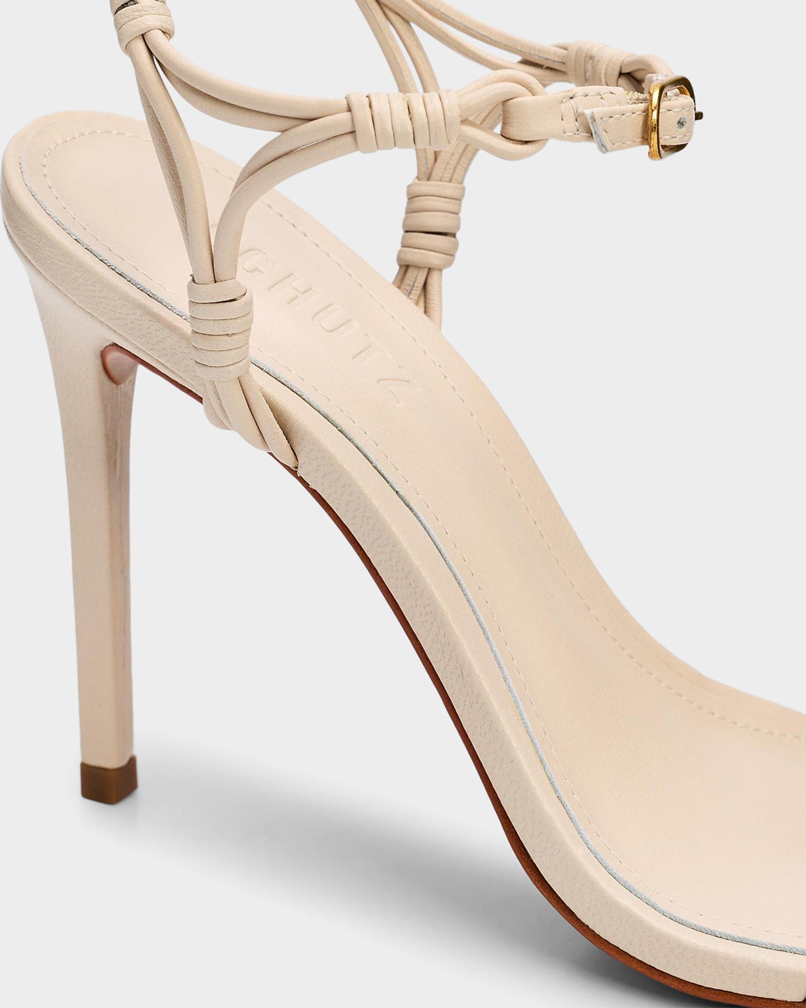 Schutz Nara 100MM Leather Sandals | Neiman Marcus