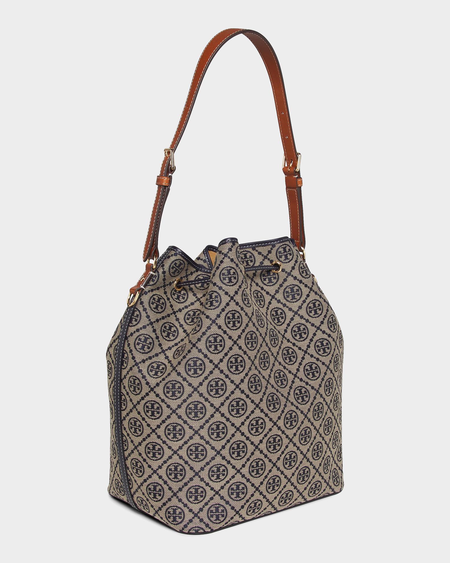Tory Burch T Monogram Oversized Bucket Bag | Neiman Marcus