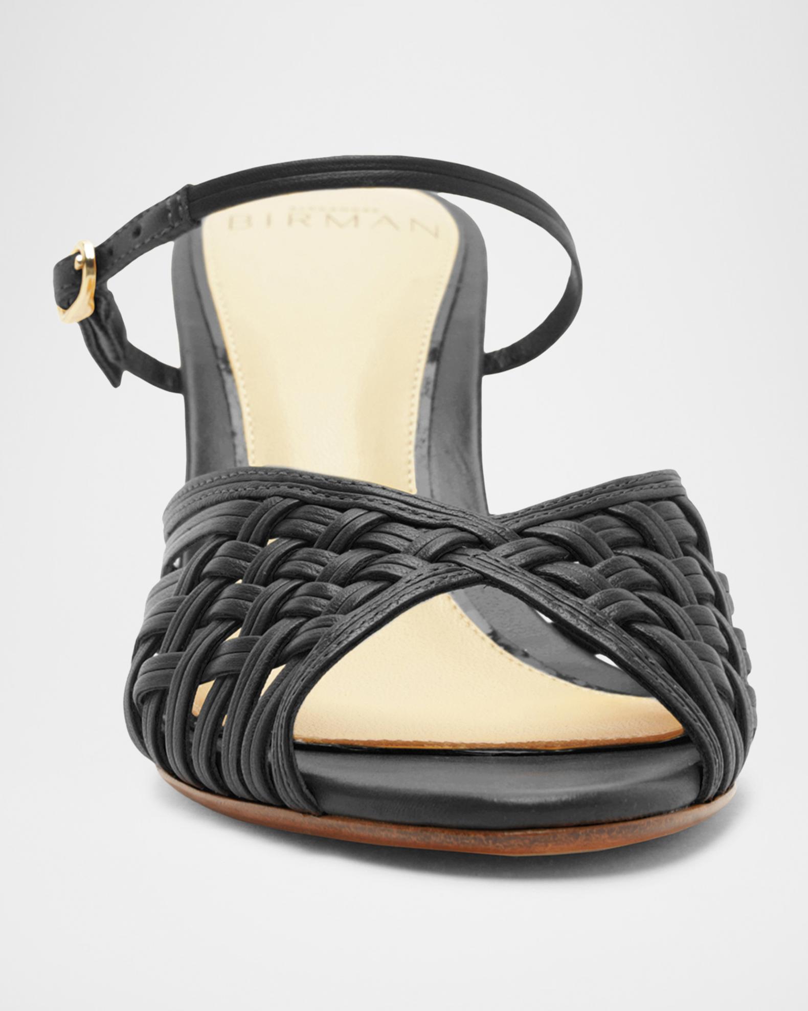 Alexandre Birman 75mm Lilian Leather Wedge Mules | Neiman Marcus