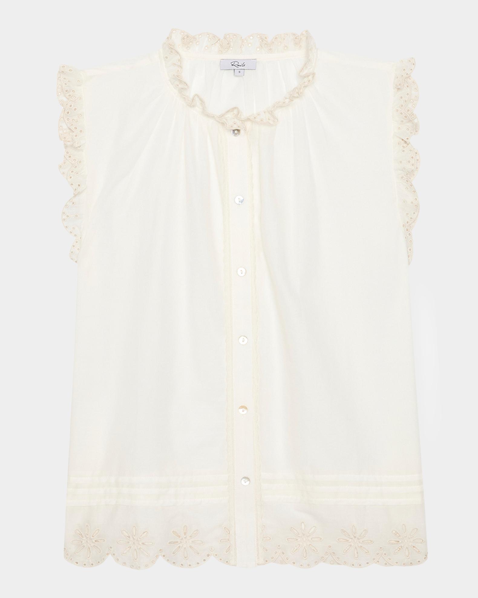 Rails Avery Ruffled Eyelet Top | Neiman Marcus