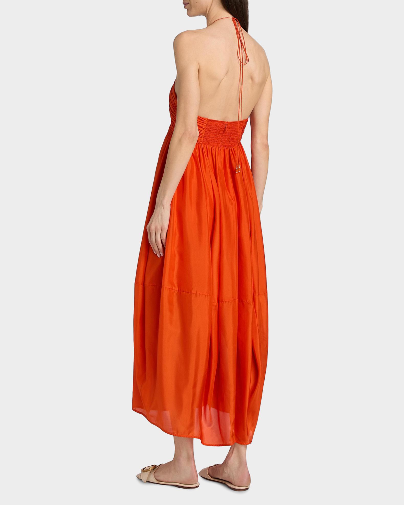 Zimmermann Mahon Silk Halter Midi Dress